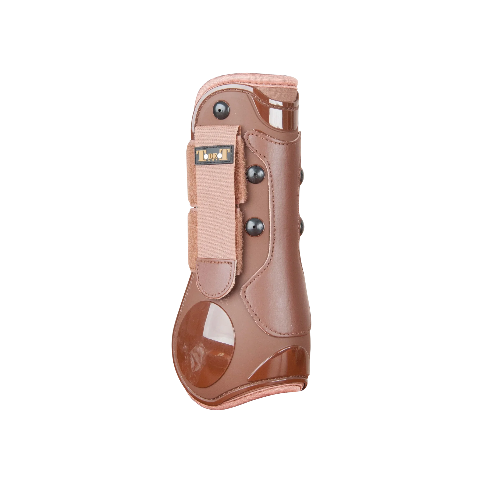 TdeT - Guêtres coque et cuir marron