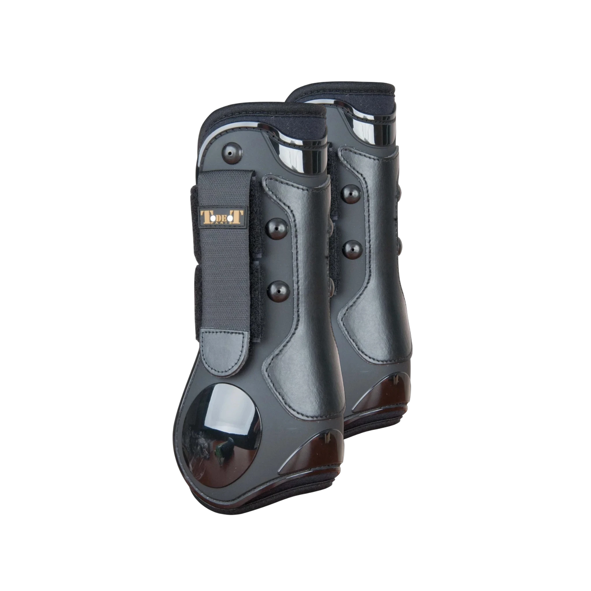 TdeT - Guêtres coque et cuir noir