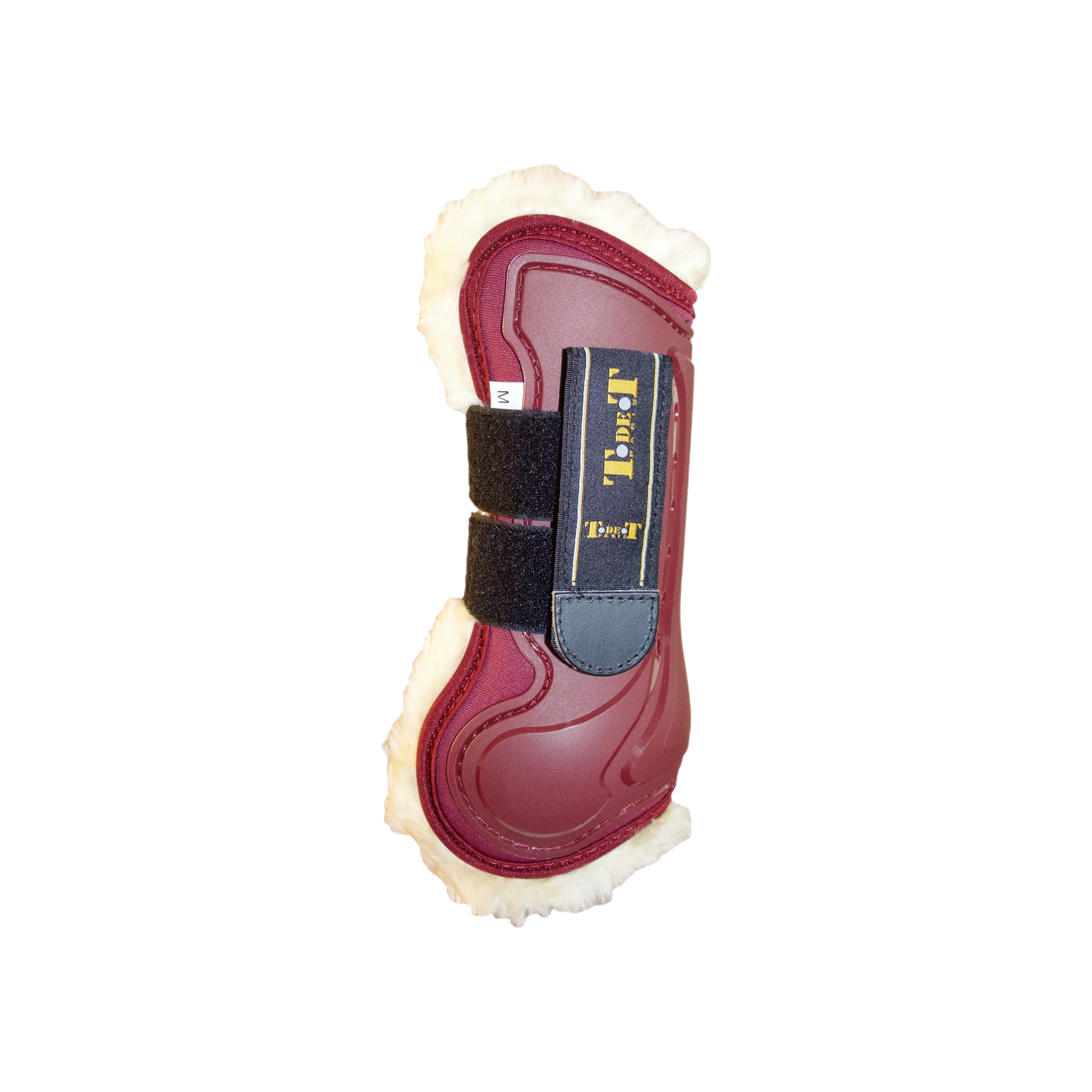 TdeT - Guêtres Design mouton bordeaux