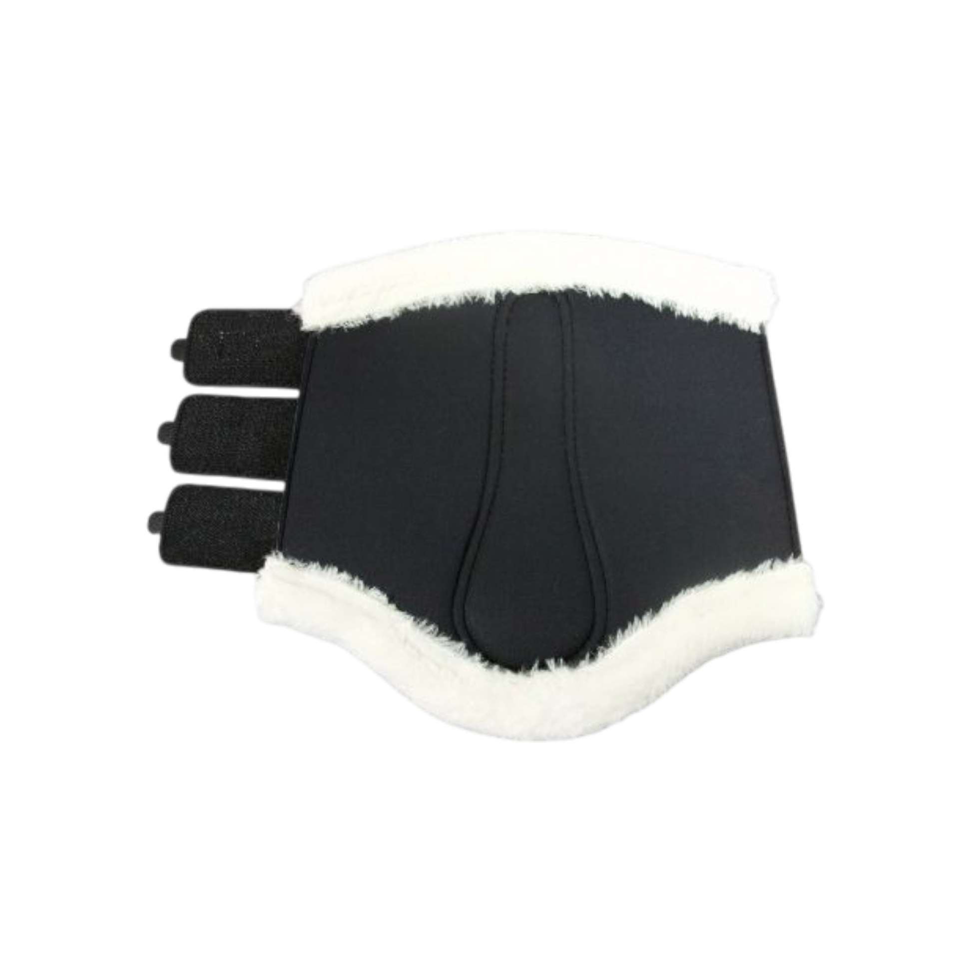 TdeT - Dressage neoprene sheepskin front boots brown/black