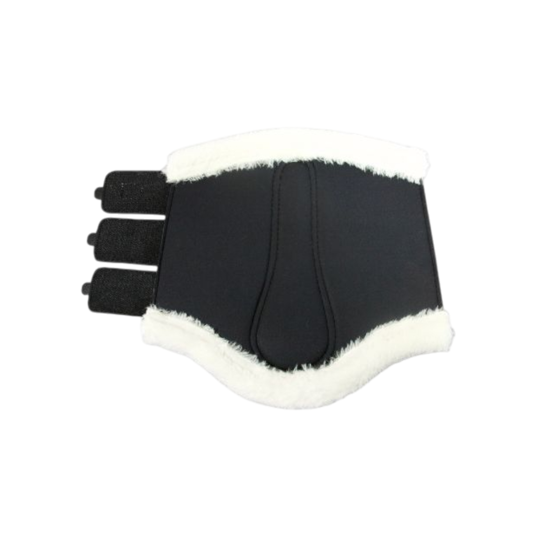 TdeT - Dressage neoprene sheepskin front boots brown/black