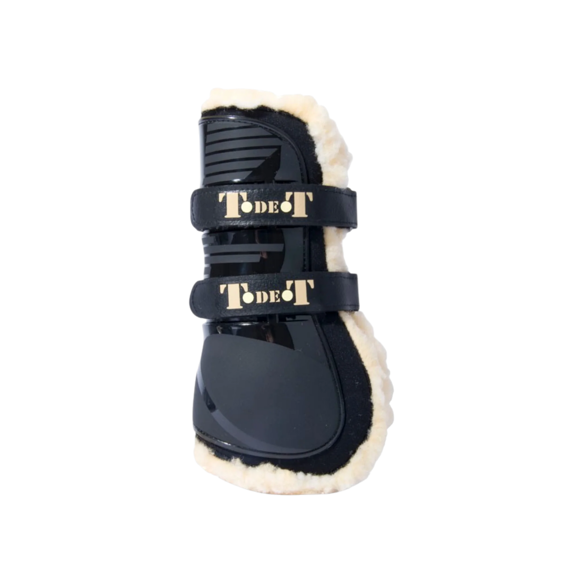 TdeT - Sheepskin tendon boots black