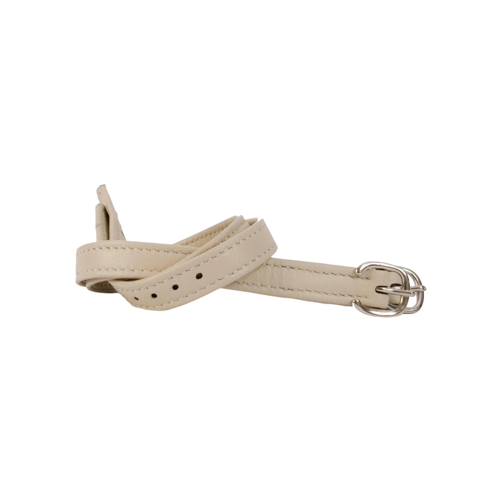 TdeT - Soft leather spur straps beige