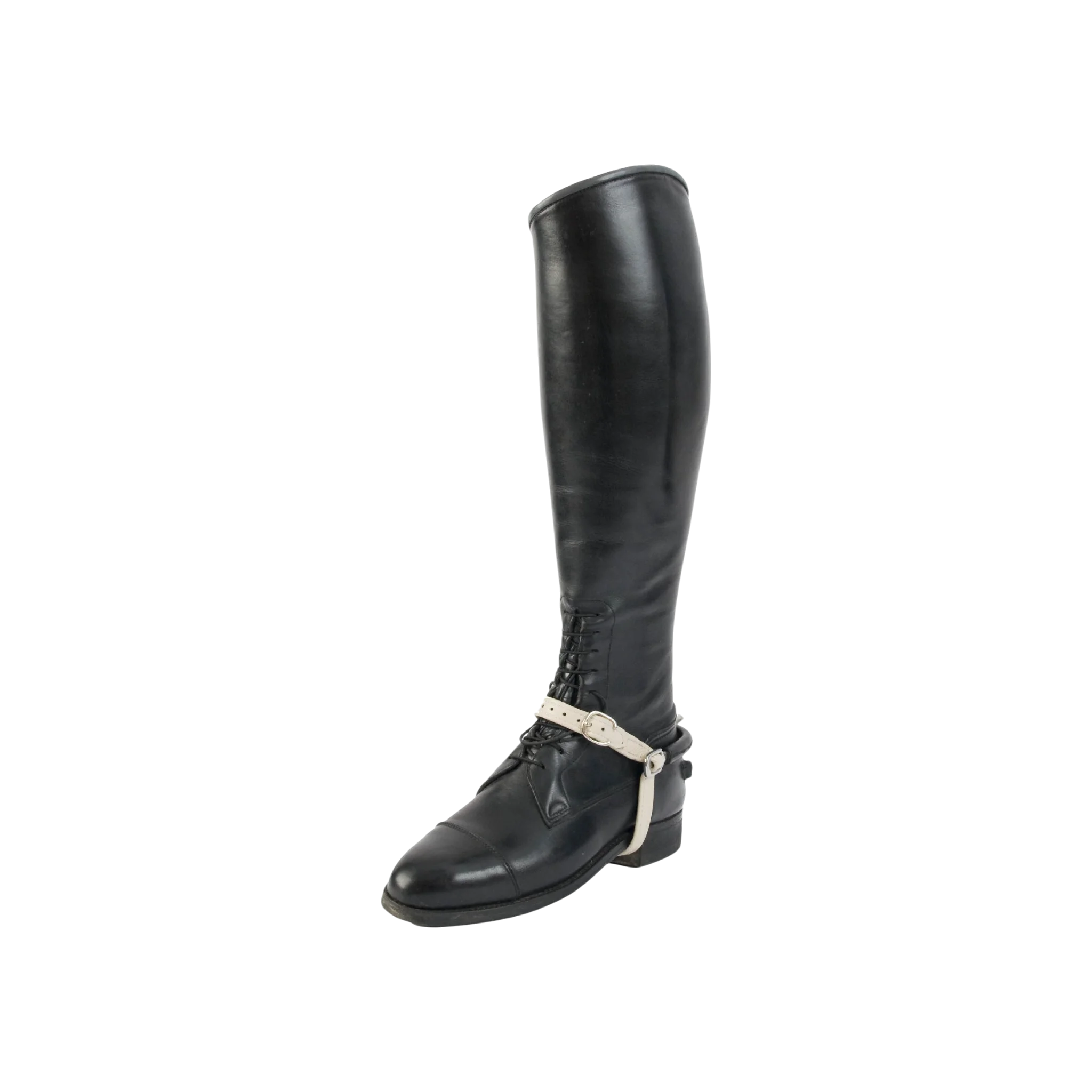 TdeT - Soft leather spur straps beige