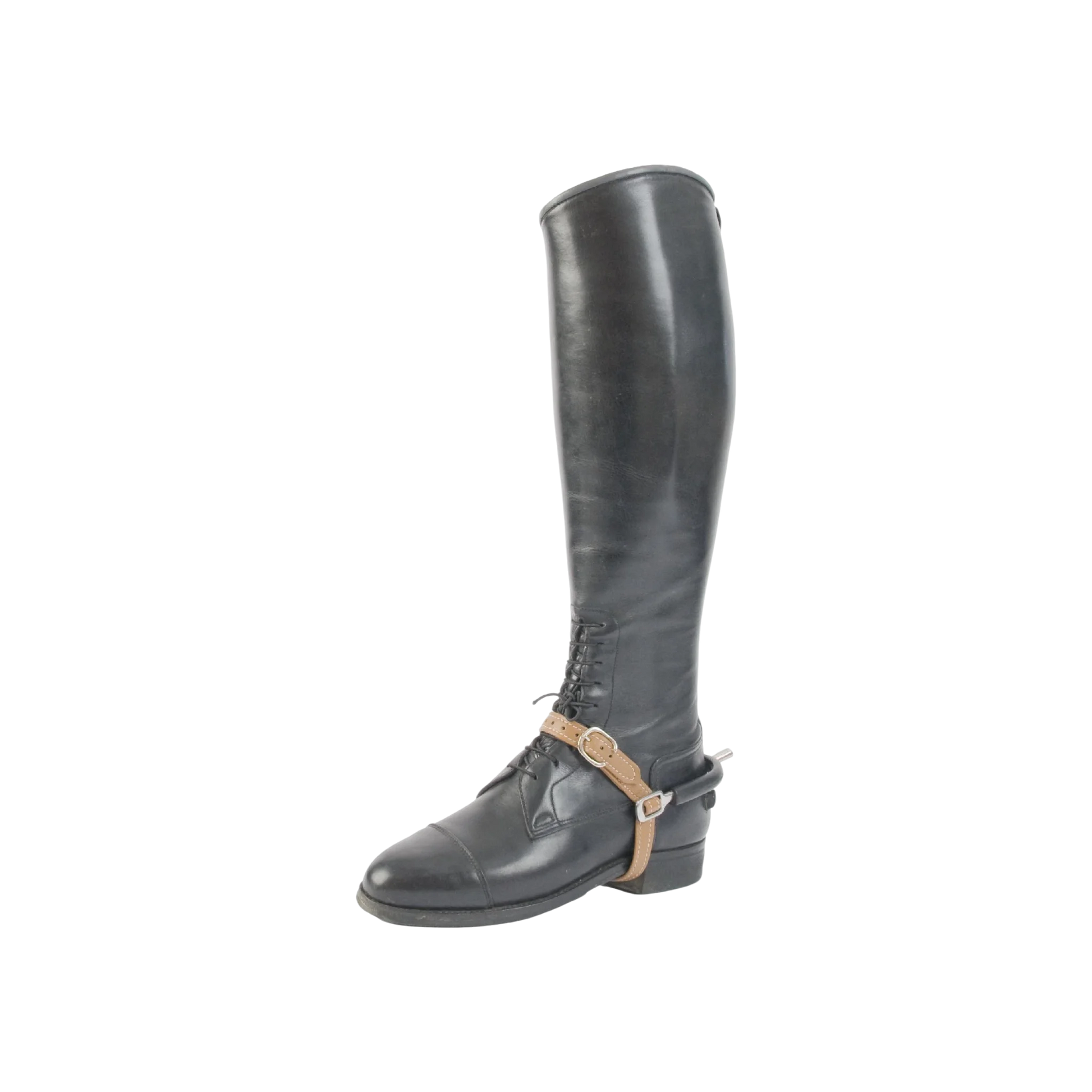 TdeT - Soft leather spur straps light brown