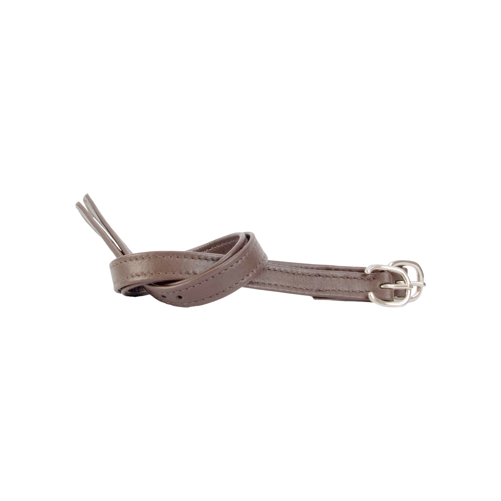 TdeT - Soft leather spur straps dark brown