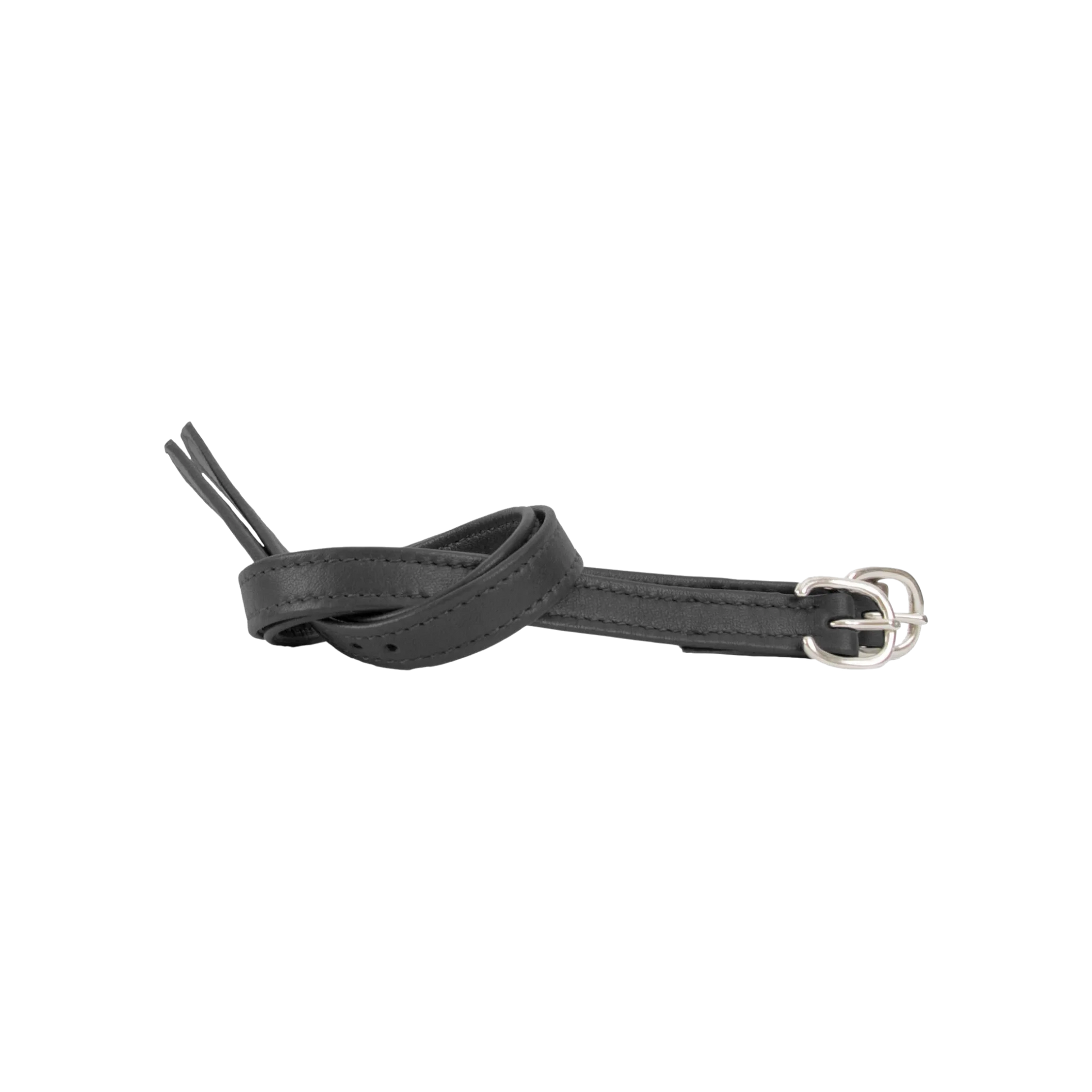 TdeT - Soft leather spur straps black