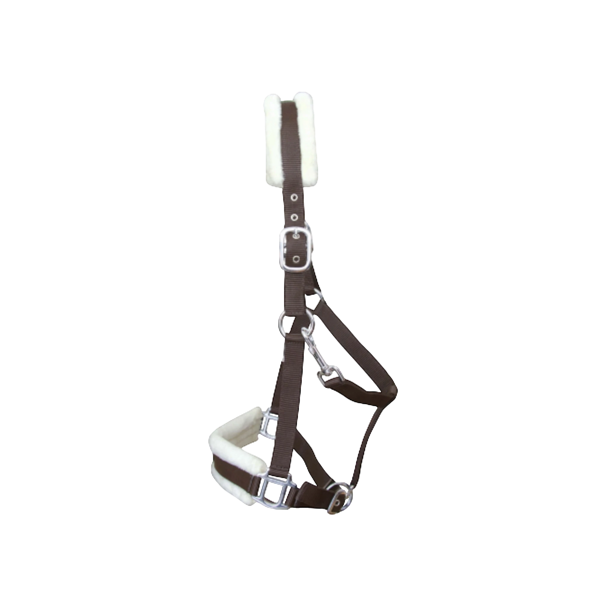 TdeT - Licol mouton synthétique marron/ naturel