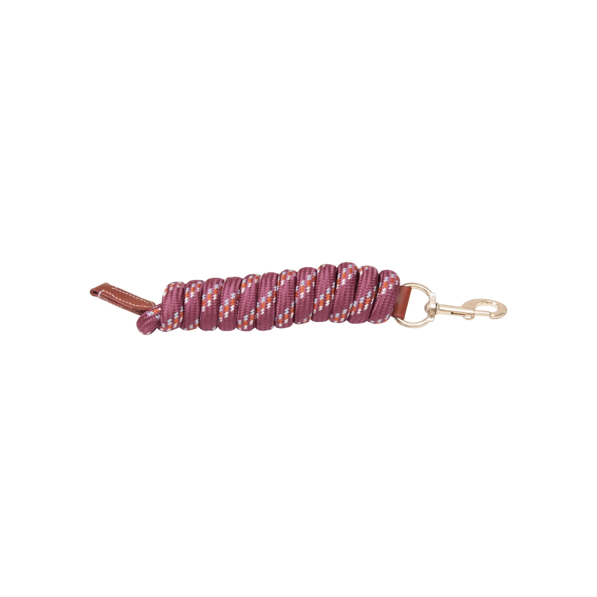 TdeT - Luxe round lead rope burgundy