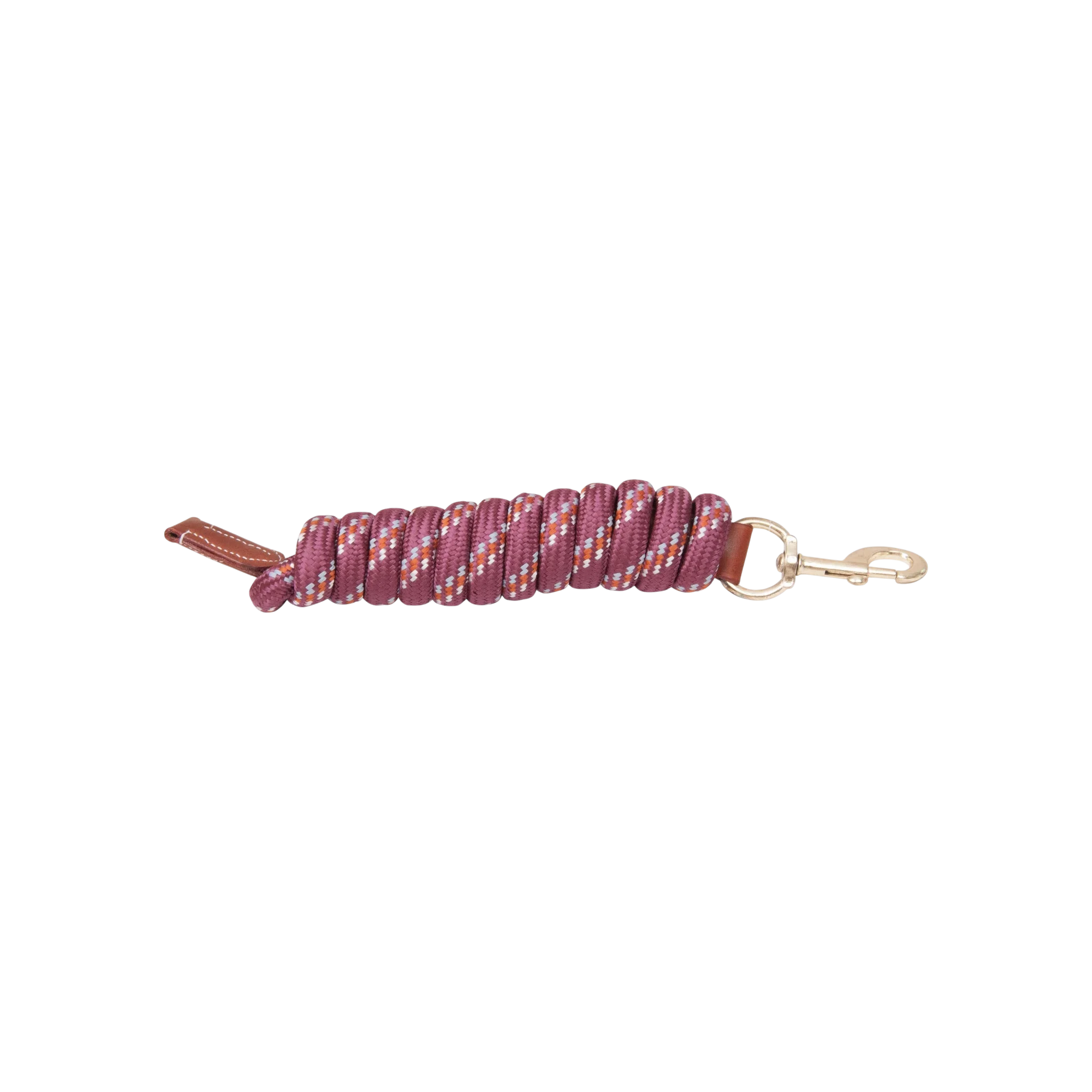 TdeT - Luxe round lead rope burgundy