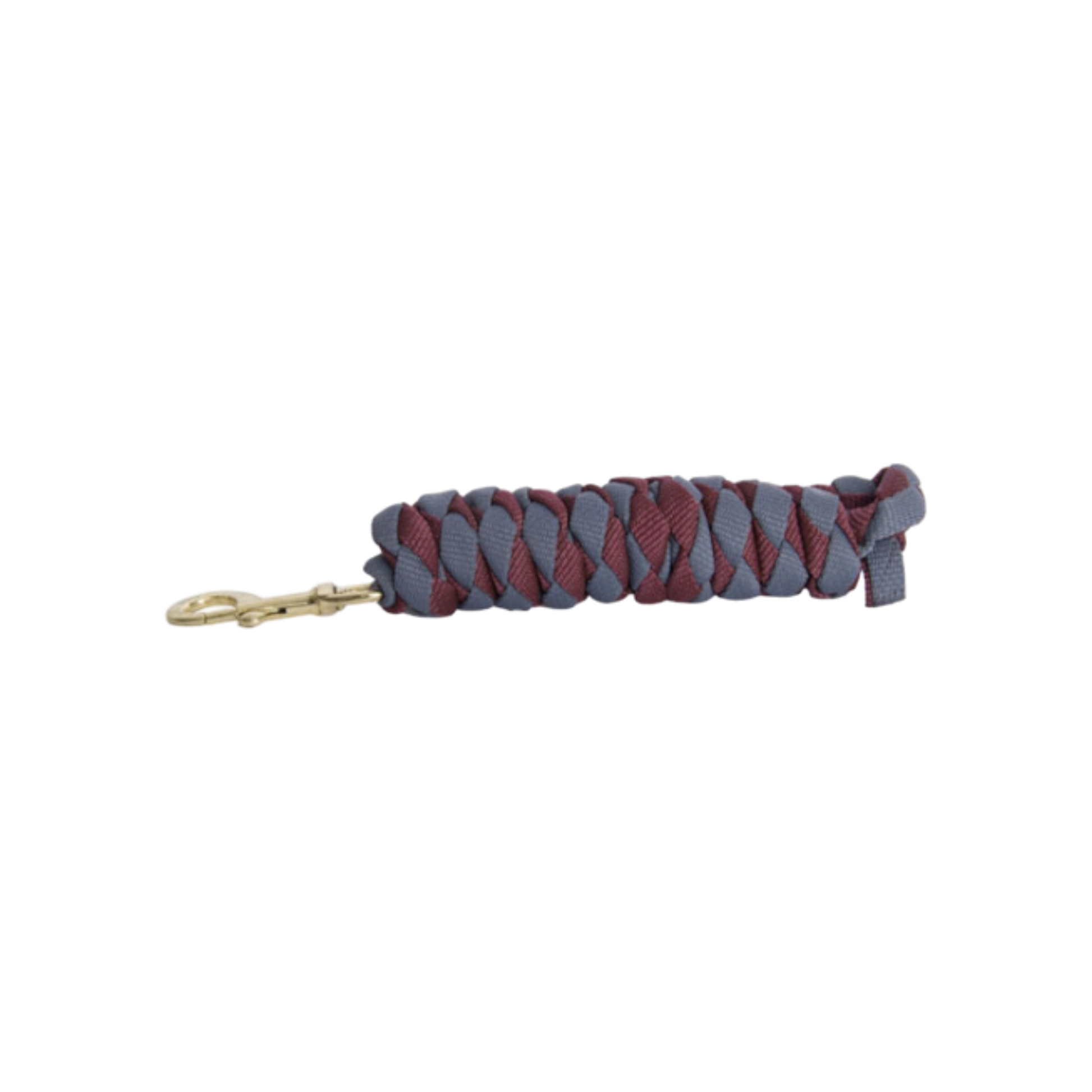 TdeT - American braided lead rope burgundy/grey