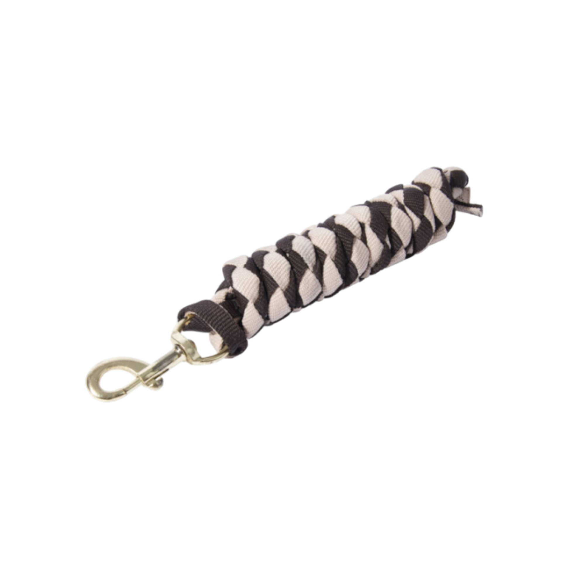 TdeT - American braided lead rope dark brown/beige