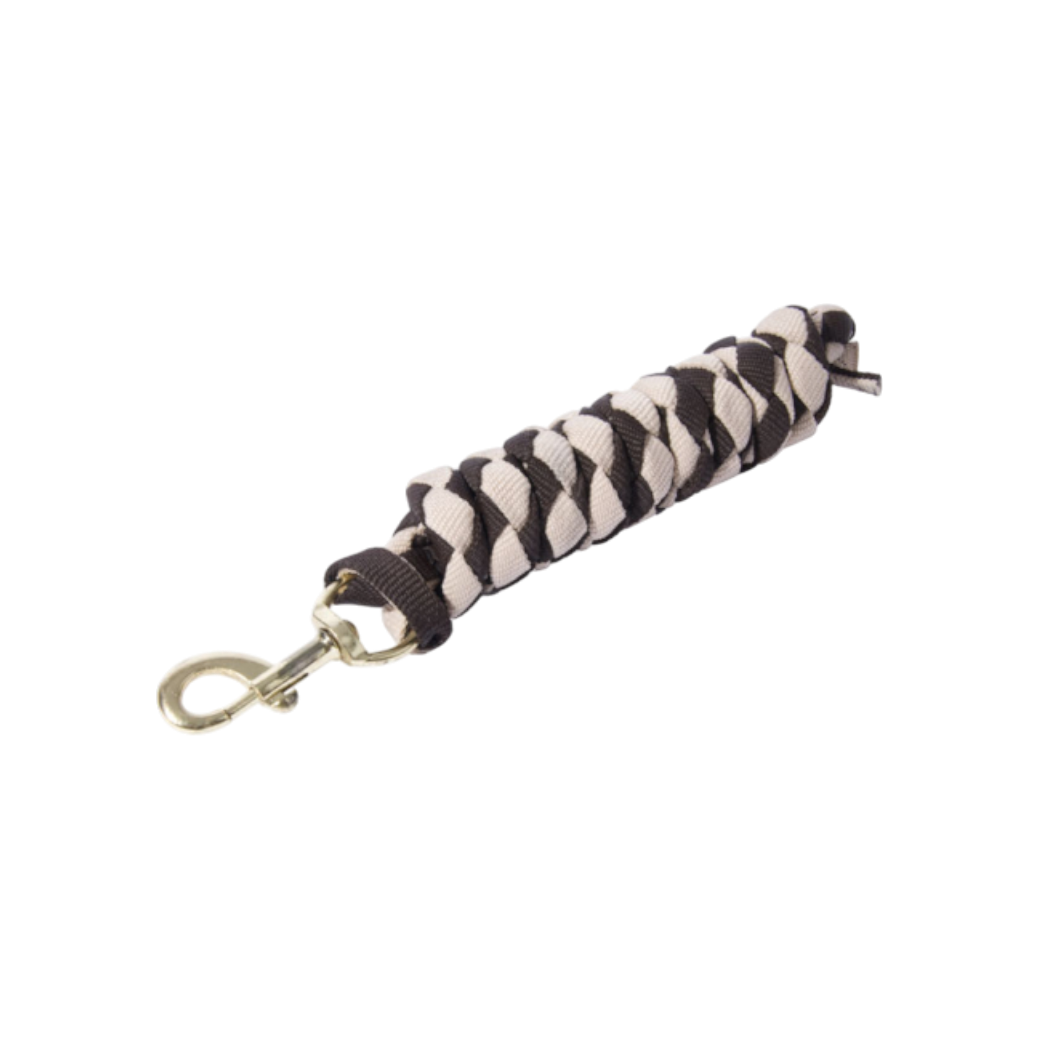 TdeT - American braided lead rope dark brown/beige