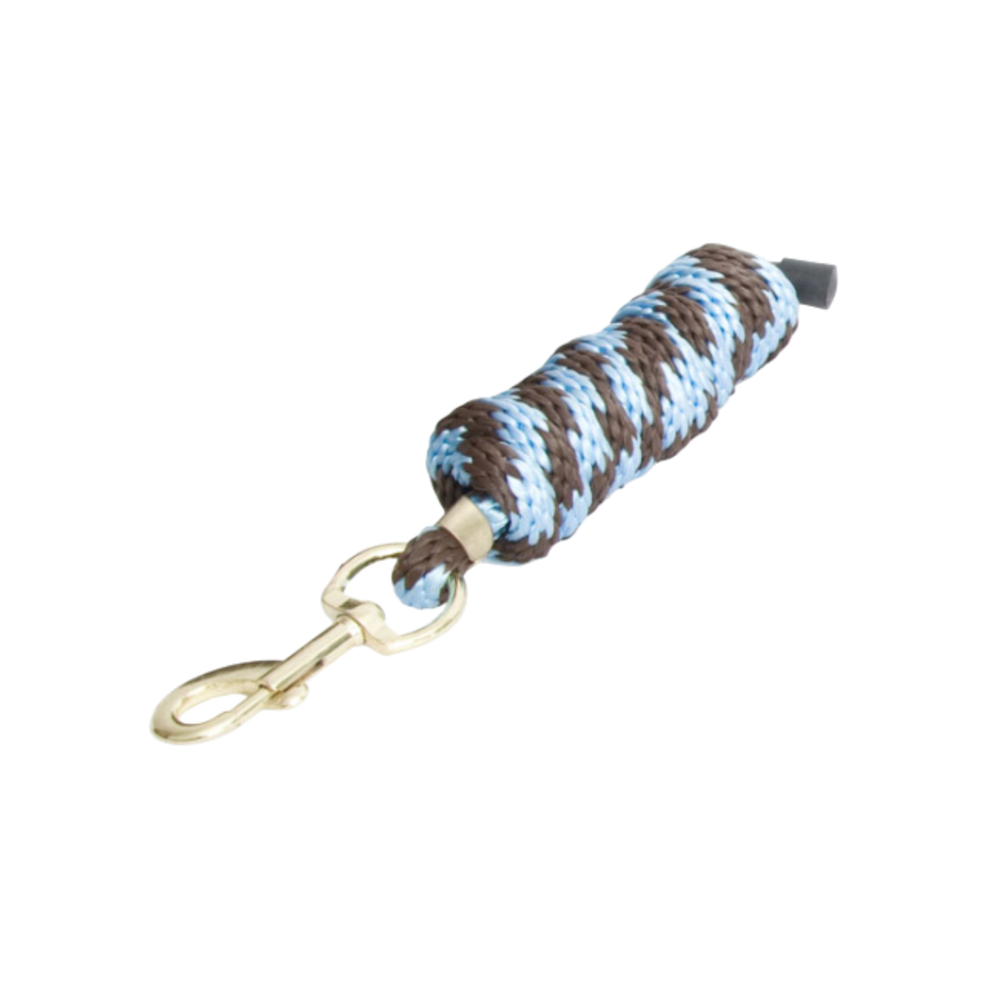 TdeT - American braided lead rope dark brown/sky blue