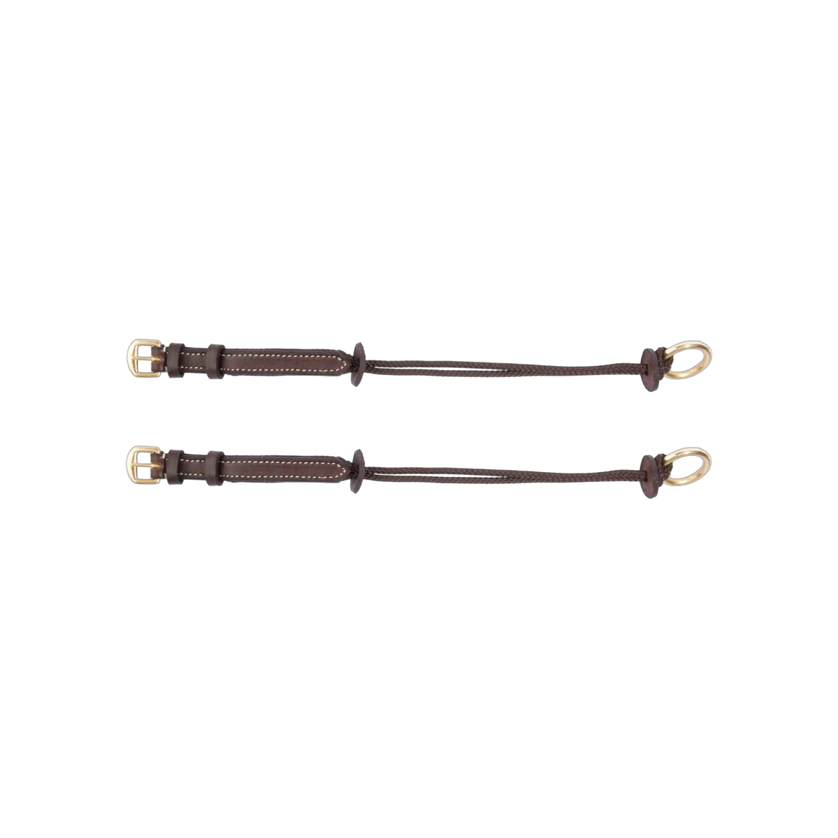 TdeT - Montants de releveur cuir et nylon havane foncé