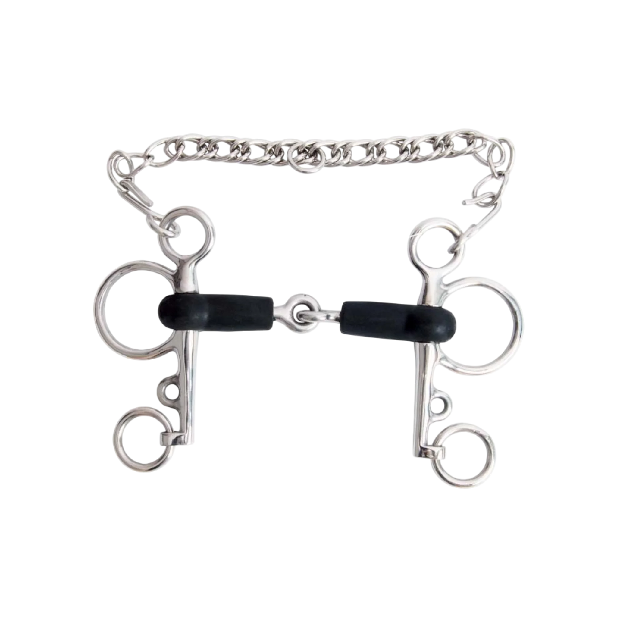 TdeT - Mors Pelham caoutchouc branches courtes