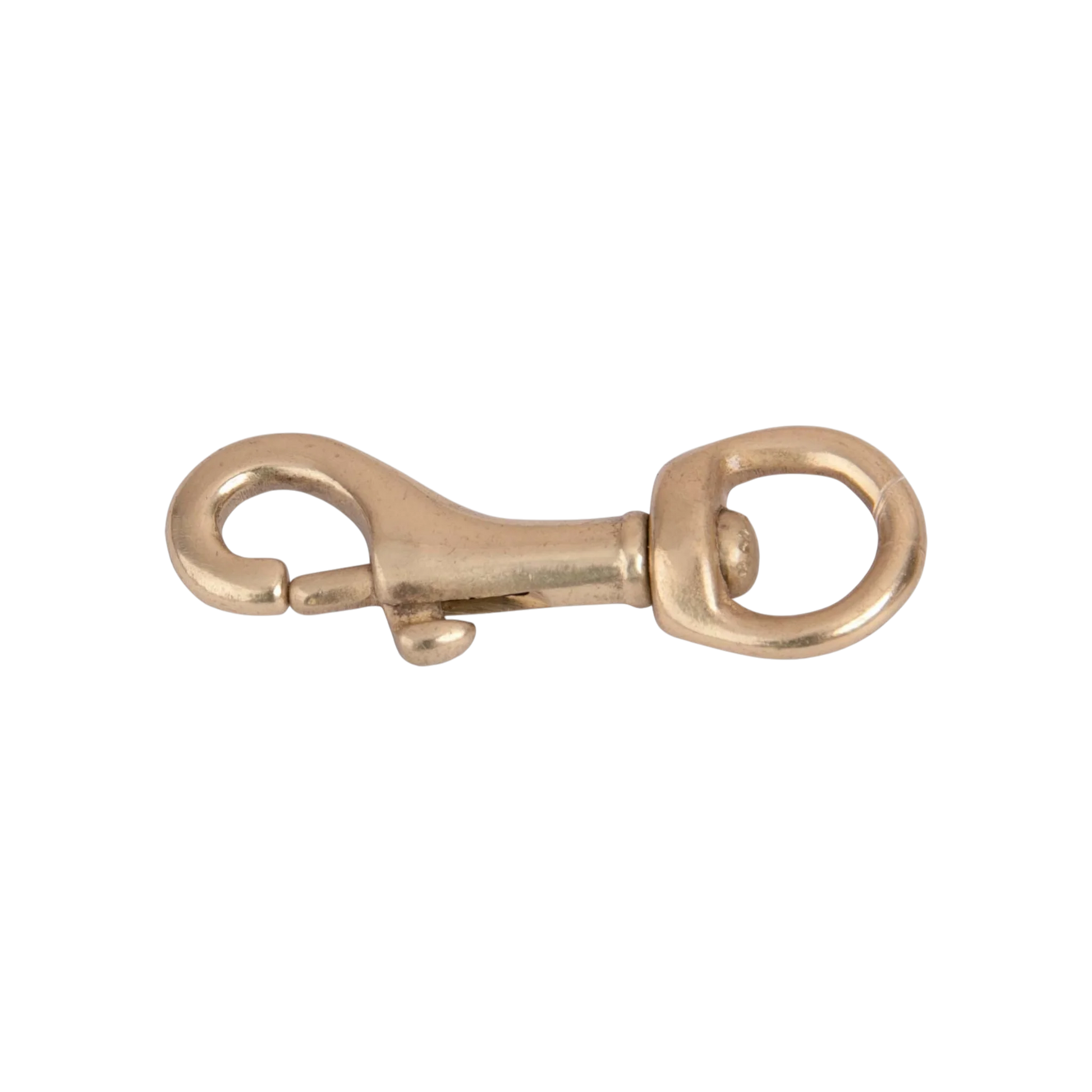TdeT - Snap hook spring gate round eye brass