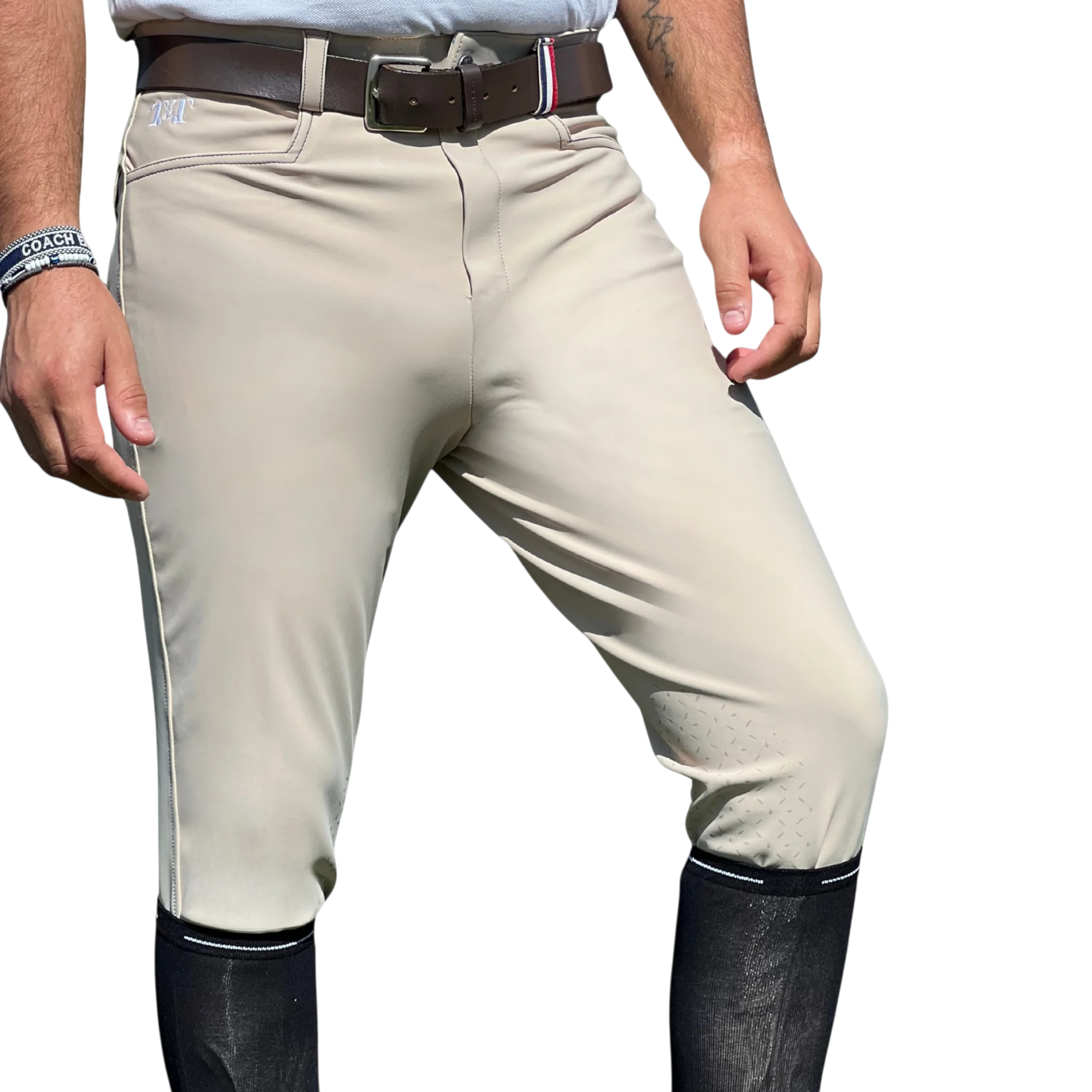 TdeT - Pantalon d'équitation homme Ultime taupe