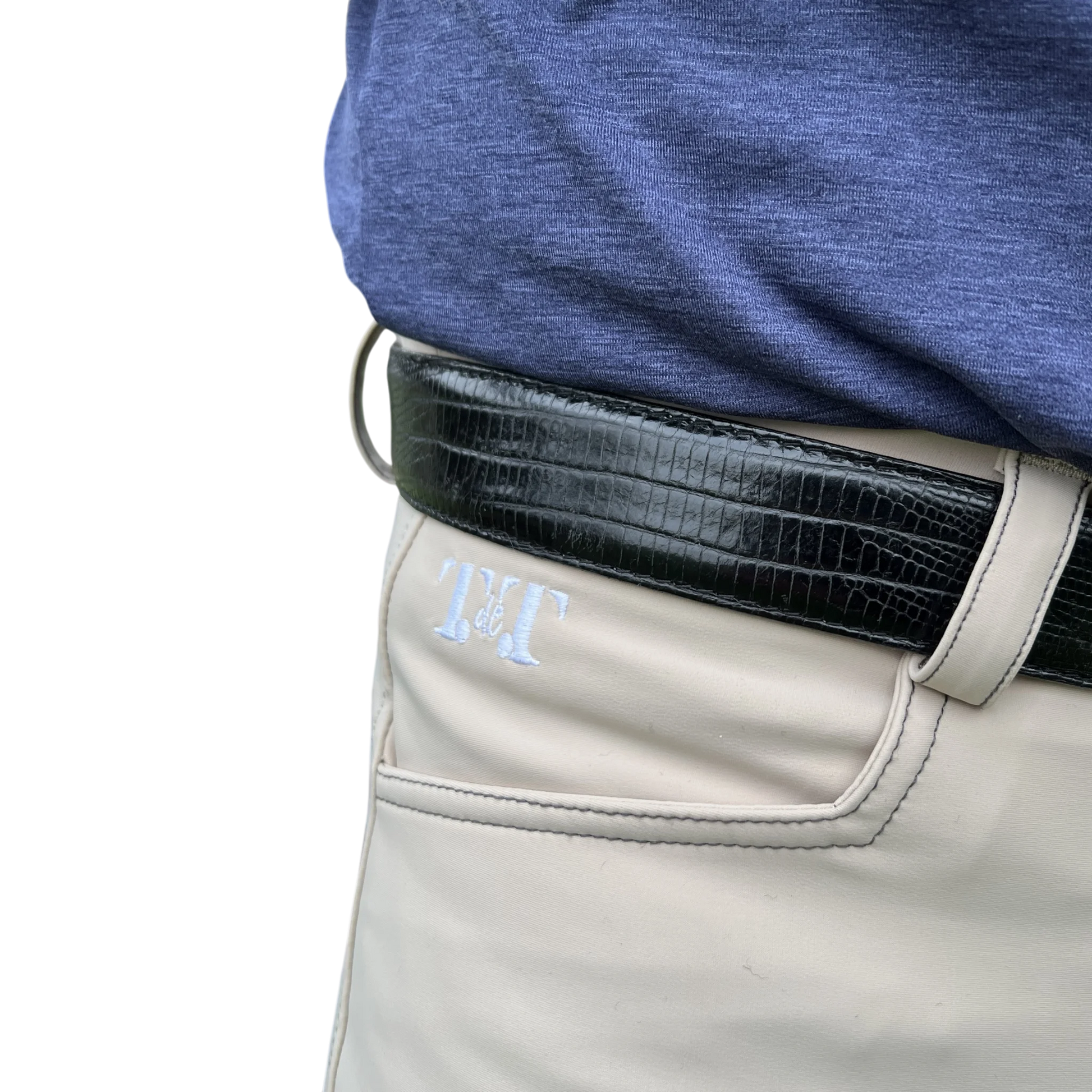 TdeT - Men’s riding breeches Ultime fabric knee patches taupe