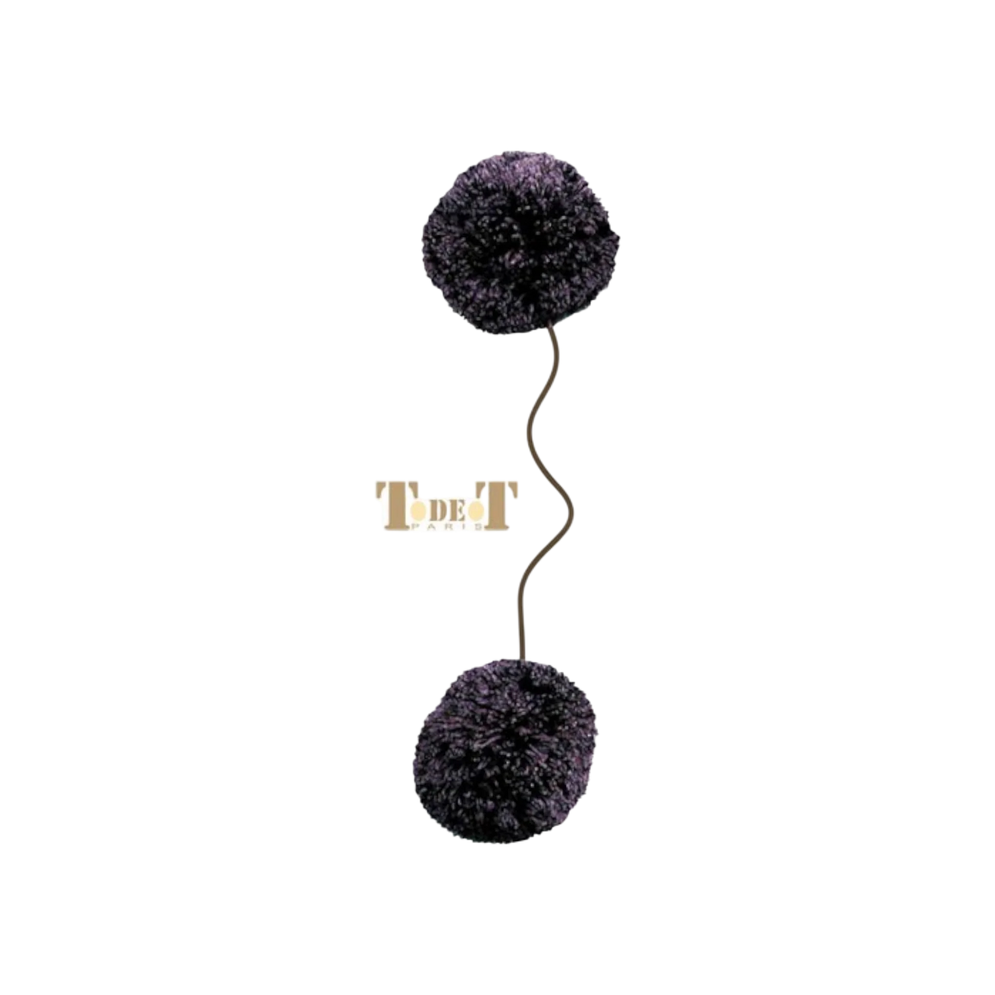TdeT - Anti-stress ear pom poms black