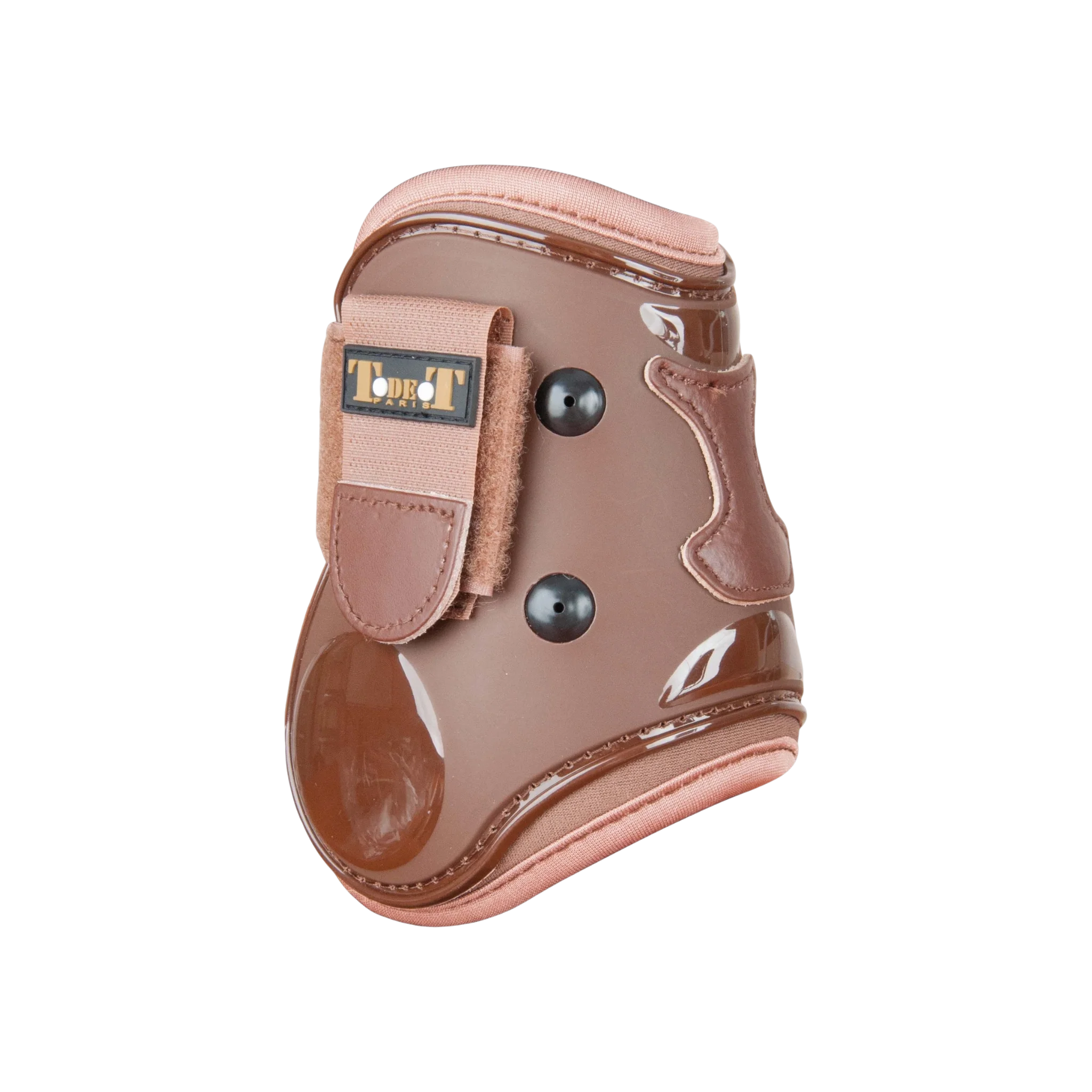 TdeT - Protège-boulets coque et cuir marron