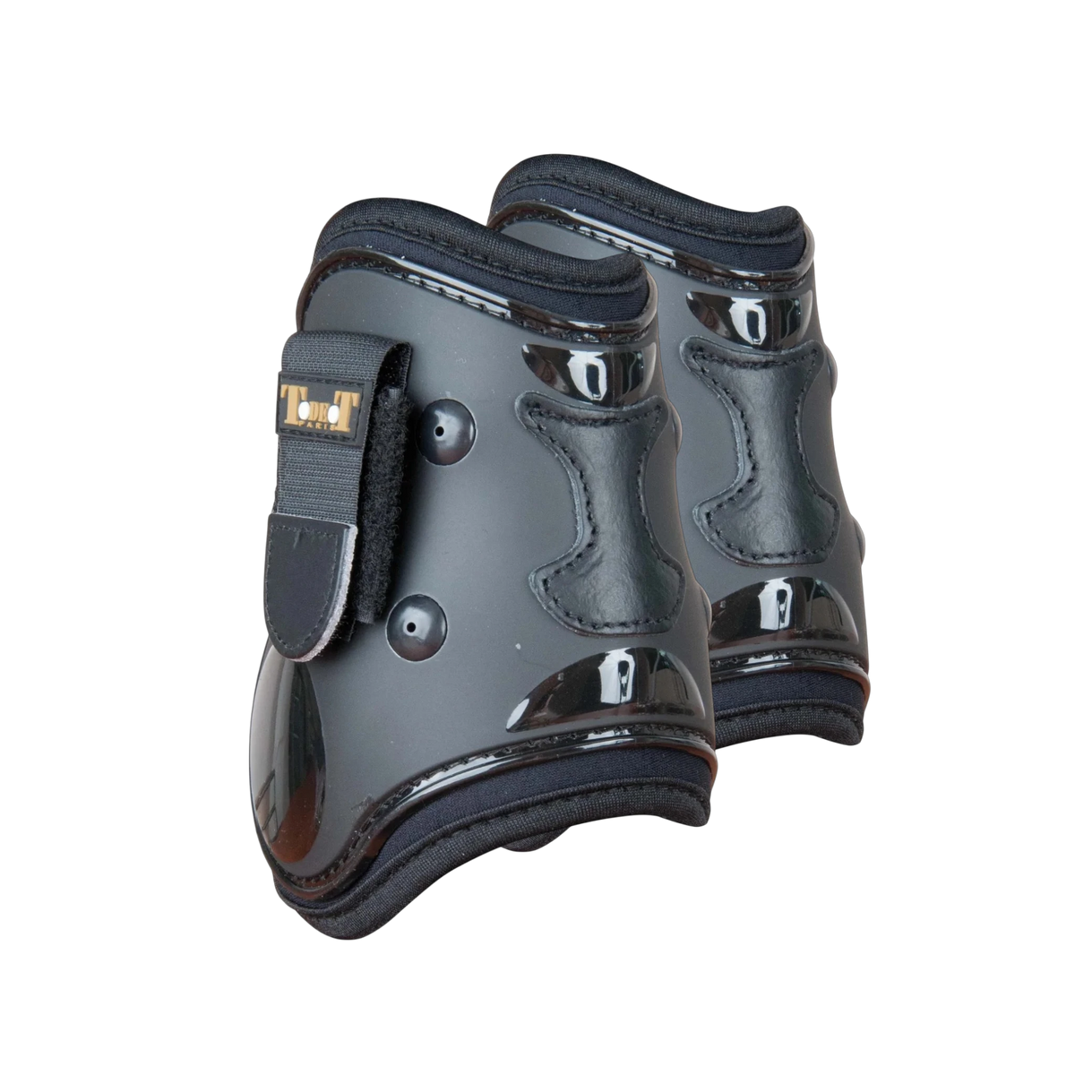 TdeT - Protège-boulets coque et cuir noir