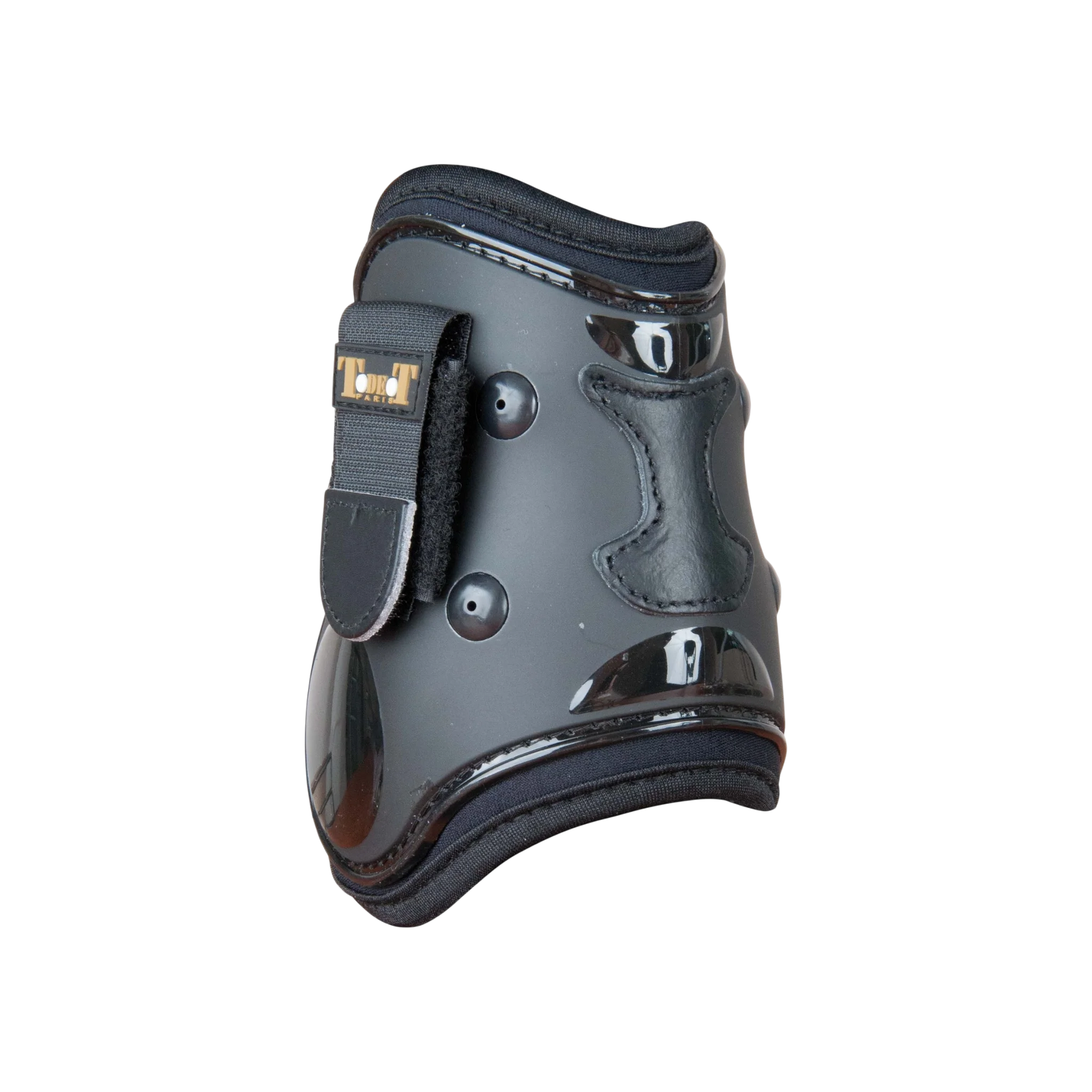TdeT - Shell and leather fetlock boots black