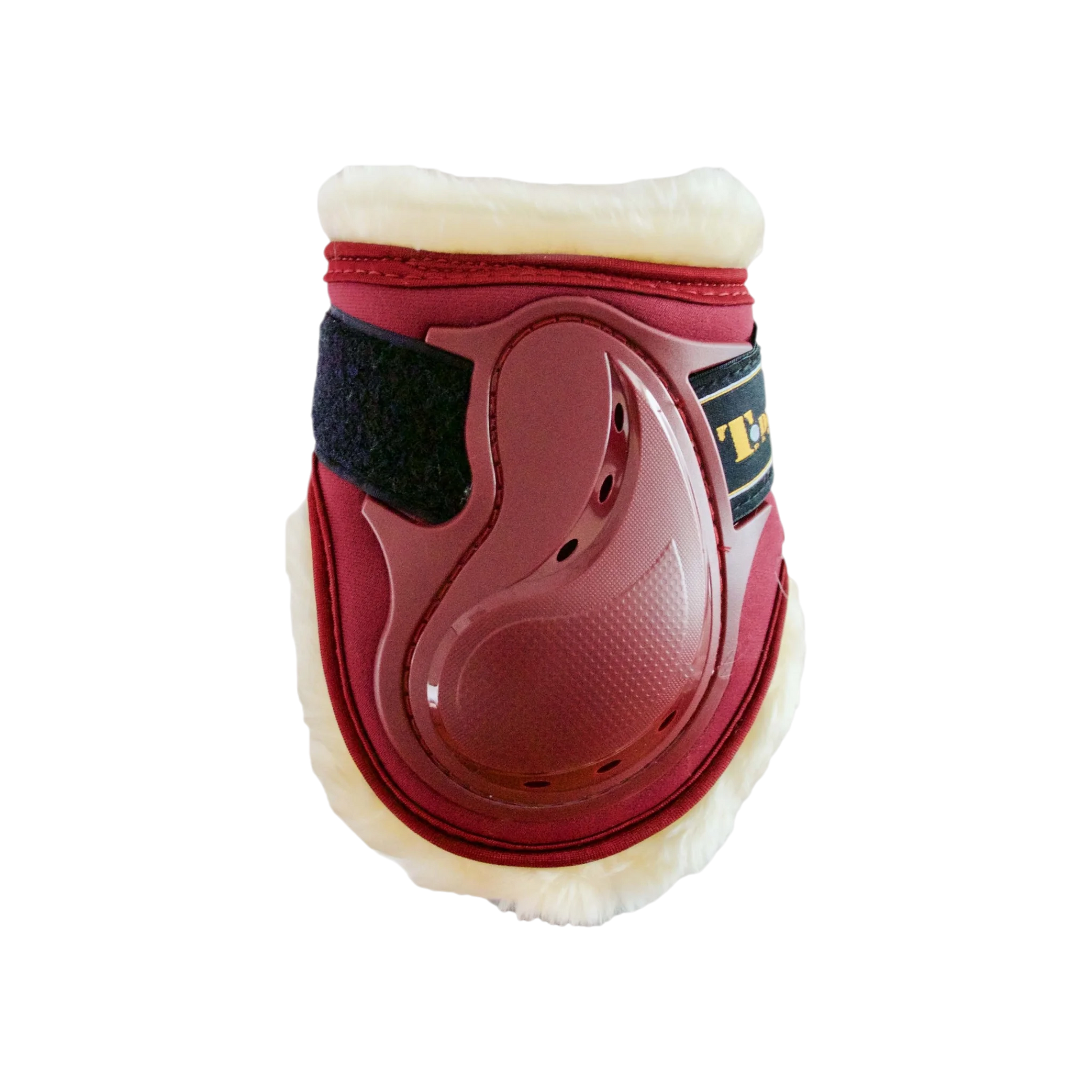 TdeT - Design sheepskin fetlock boots burgundy