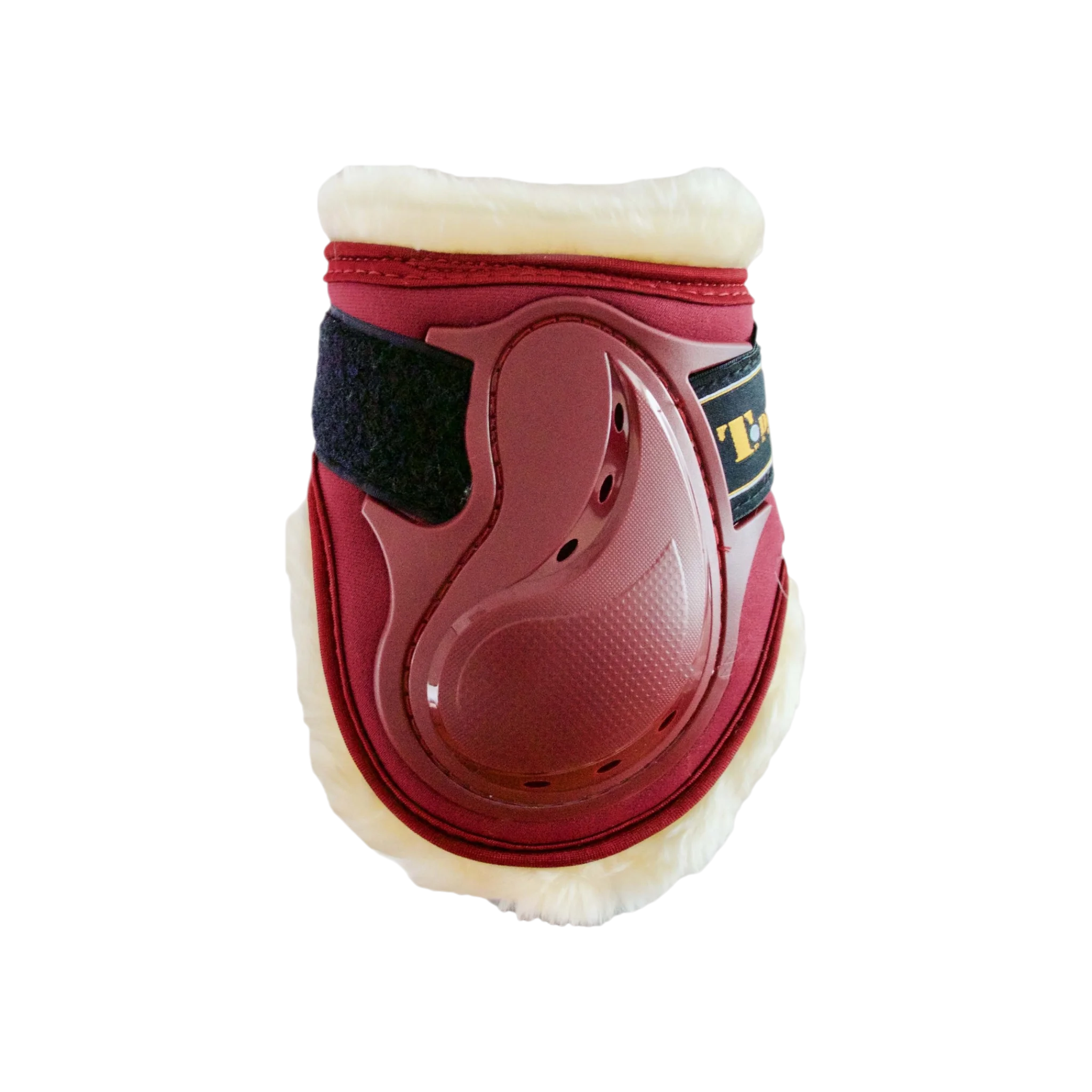 TdeT - Design sheepskin fetlock boots burgundy