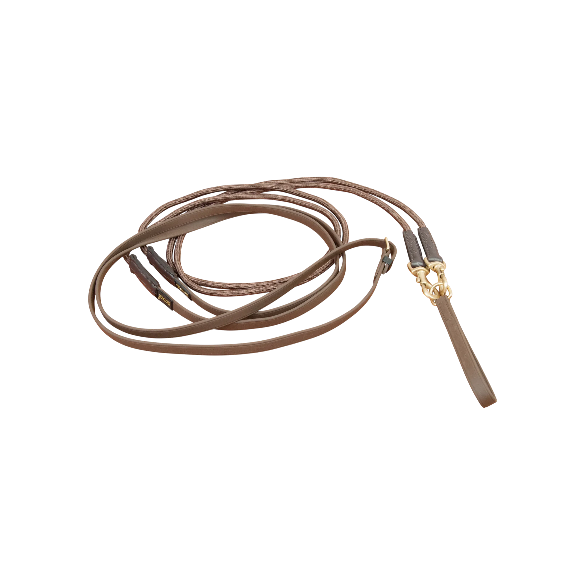 TdeT - German reins Biotack® and rope solid brown