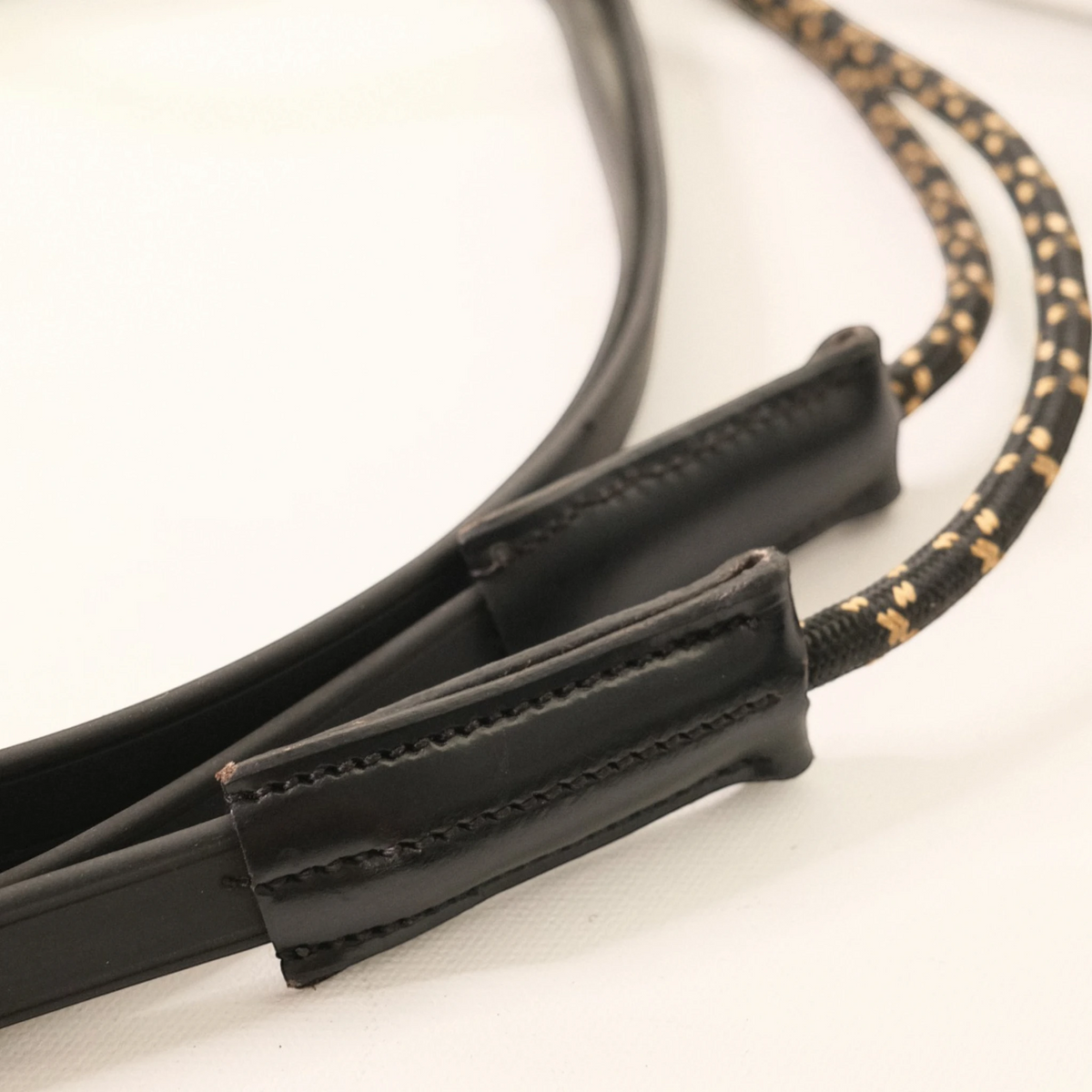 TdeT - Rênes allemandes Biotack® et corde noir