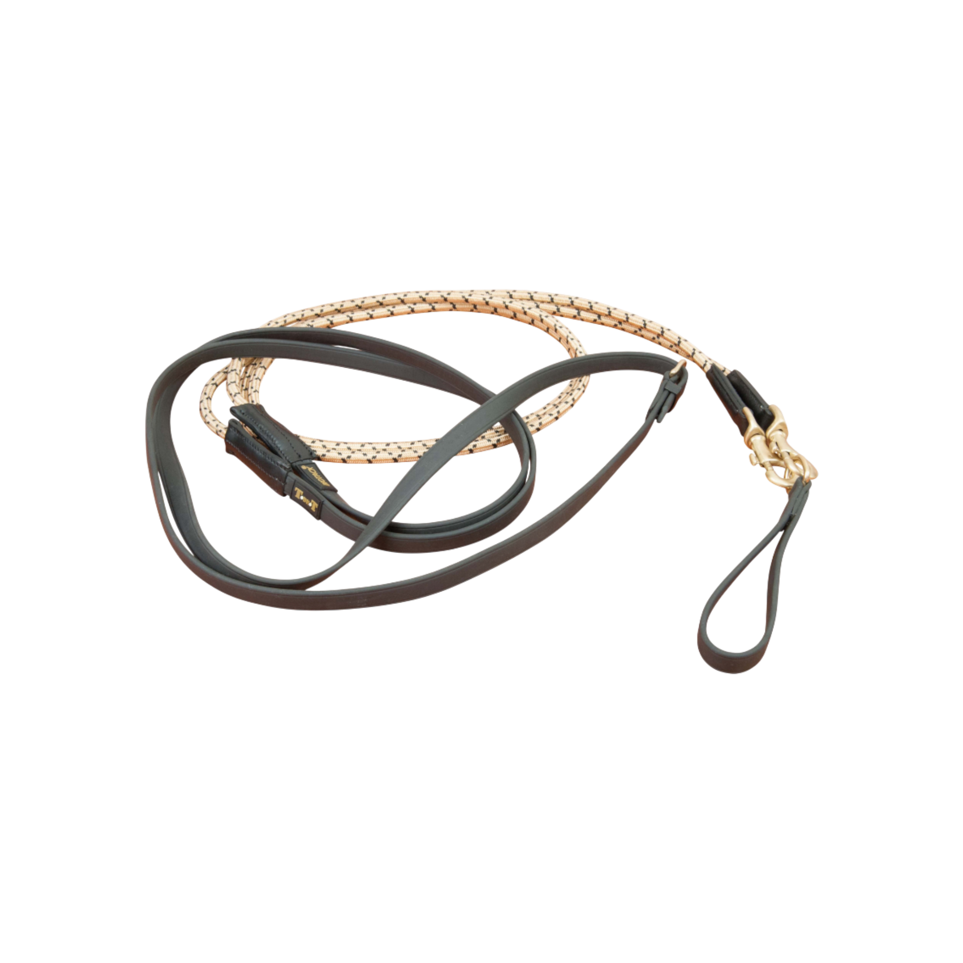 TdeT - German reins Biotack® and rope black/beige