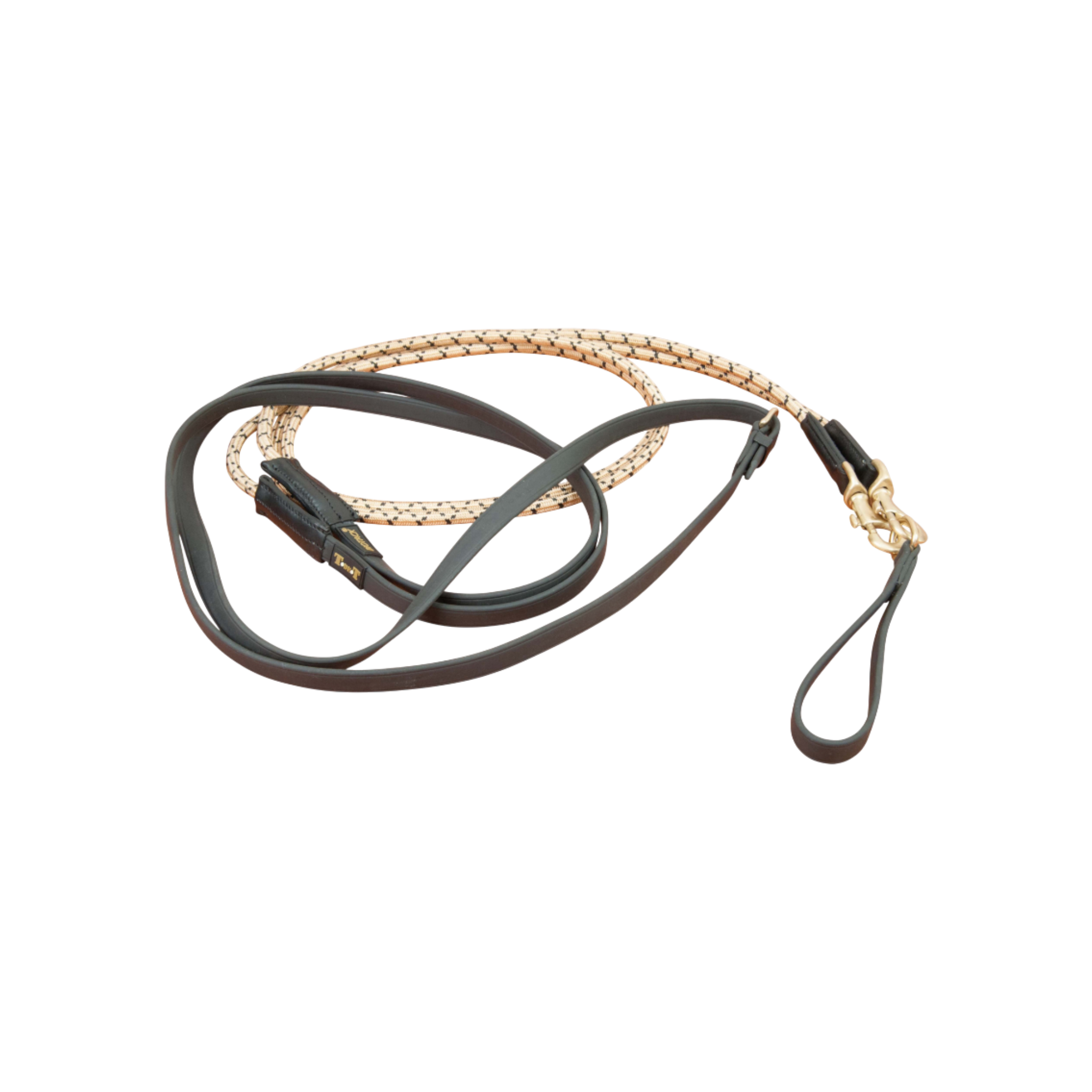 TdeT - German reins Biotack® and rope black/beige