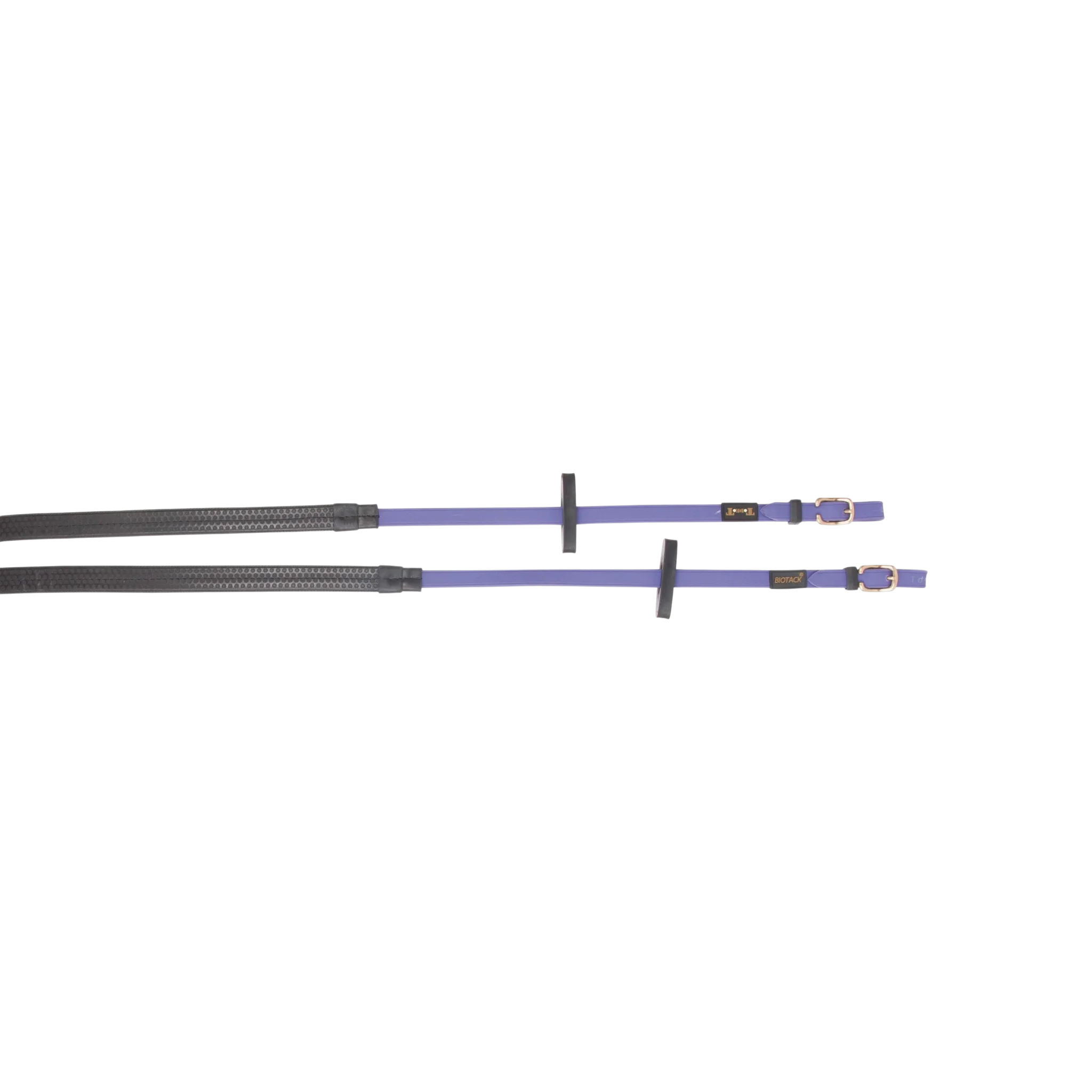 TdeT - Biotack® rubber reins large studs purple