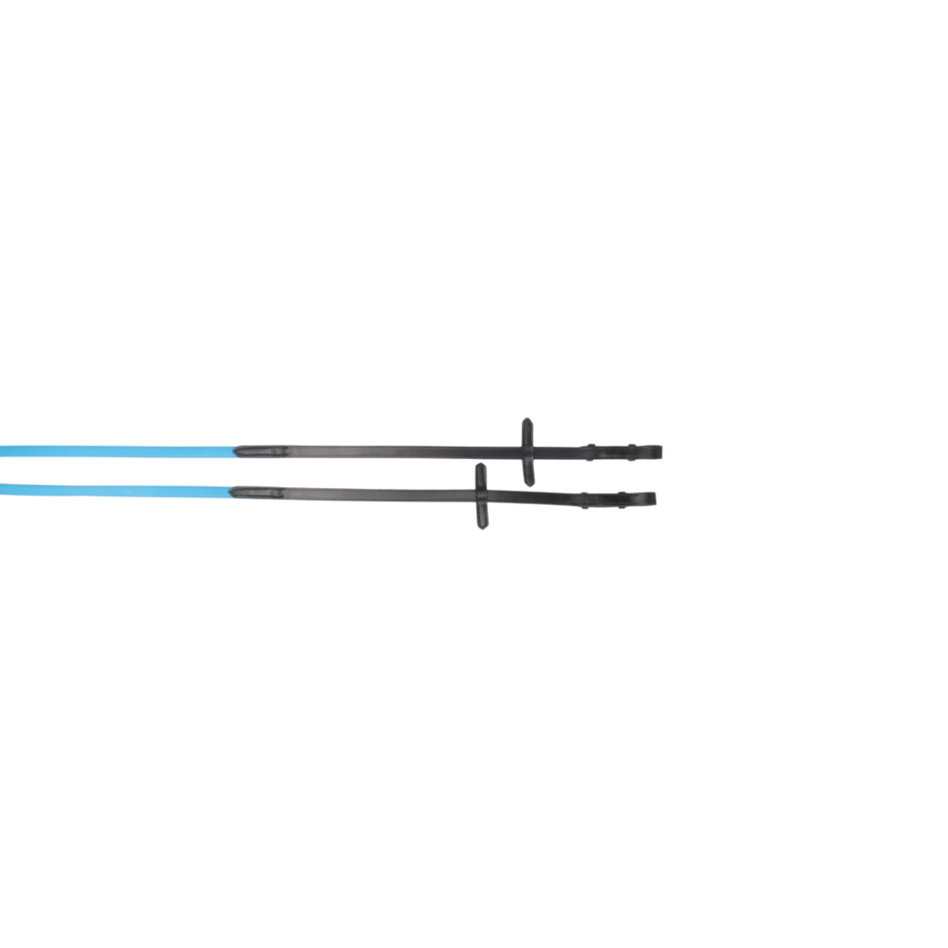 TdeT - Rênes Biotack® et cuir bleu ciel