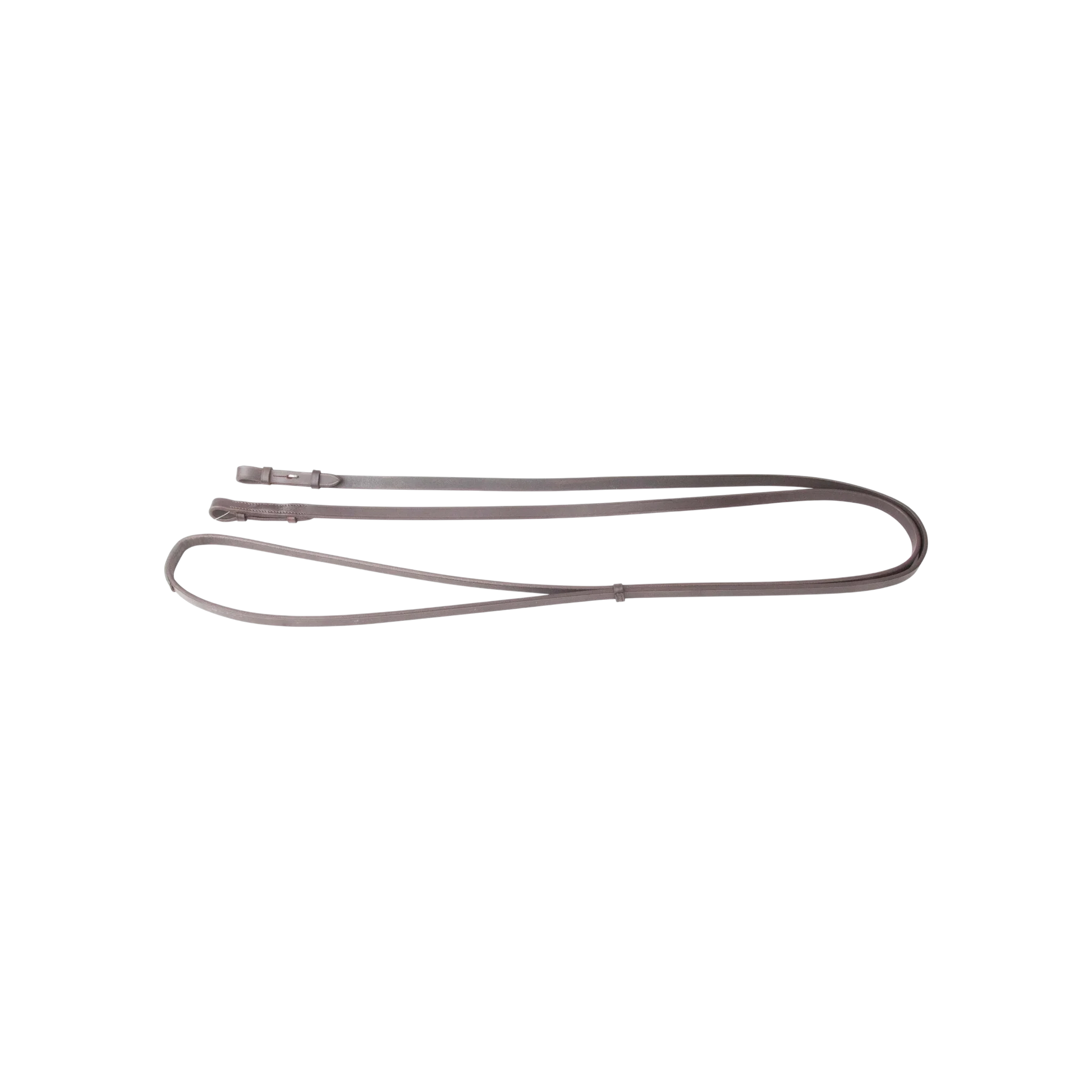 TdeT - Double bridle reins smooth dark havana