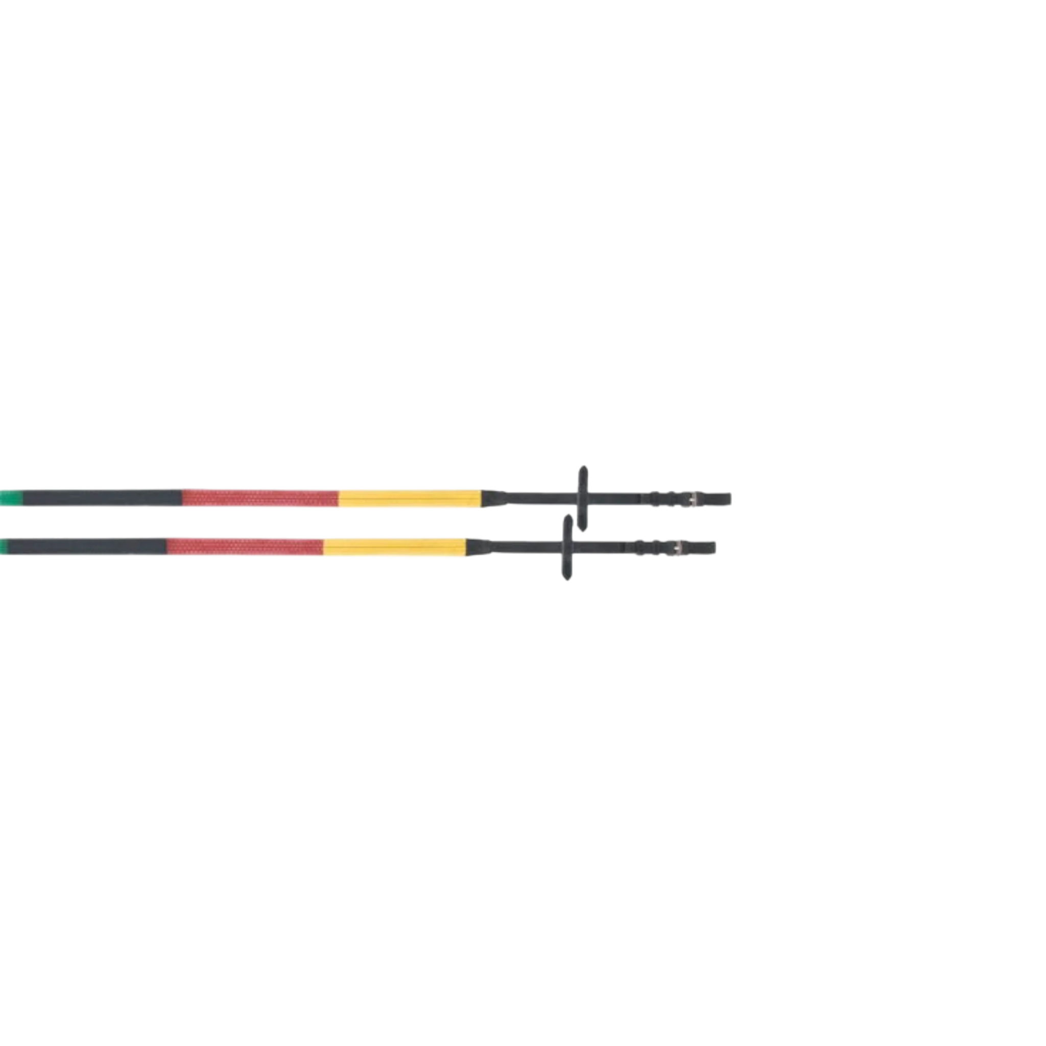 Rubber training reins black