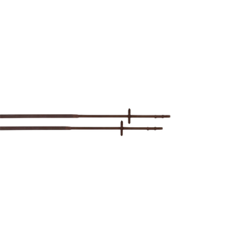 TdeT - Rubber reins large studs dark havana