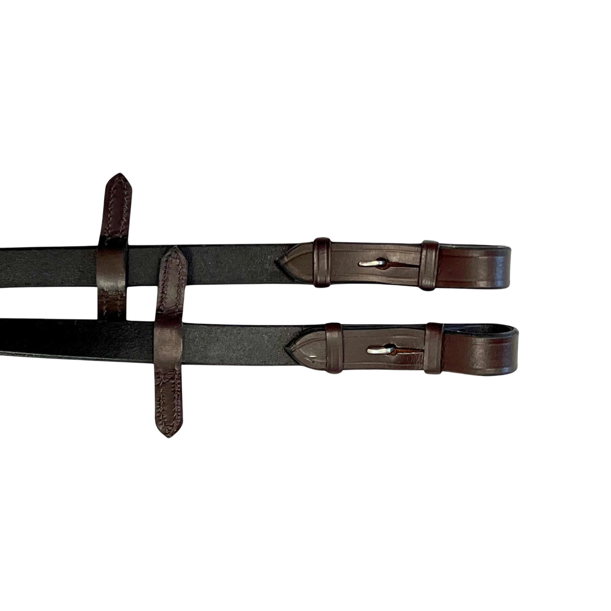 TdeT - Rubber reins orange small studs