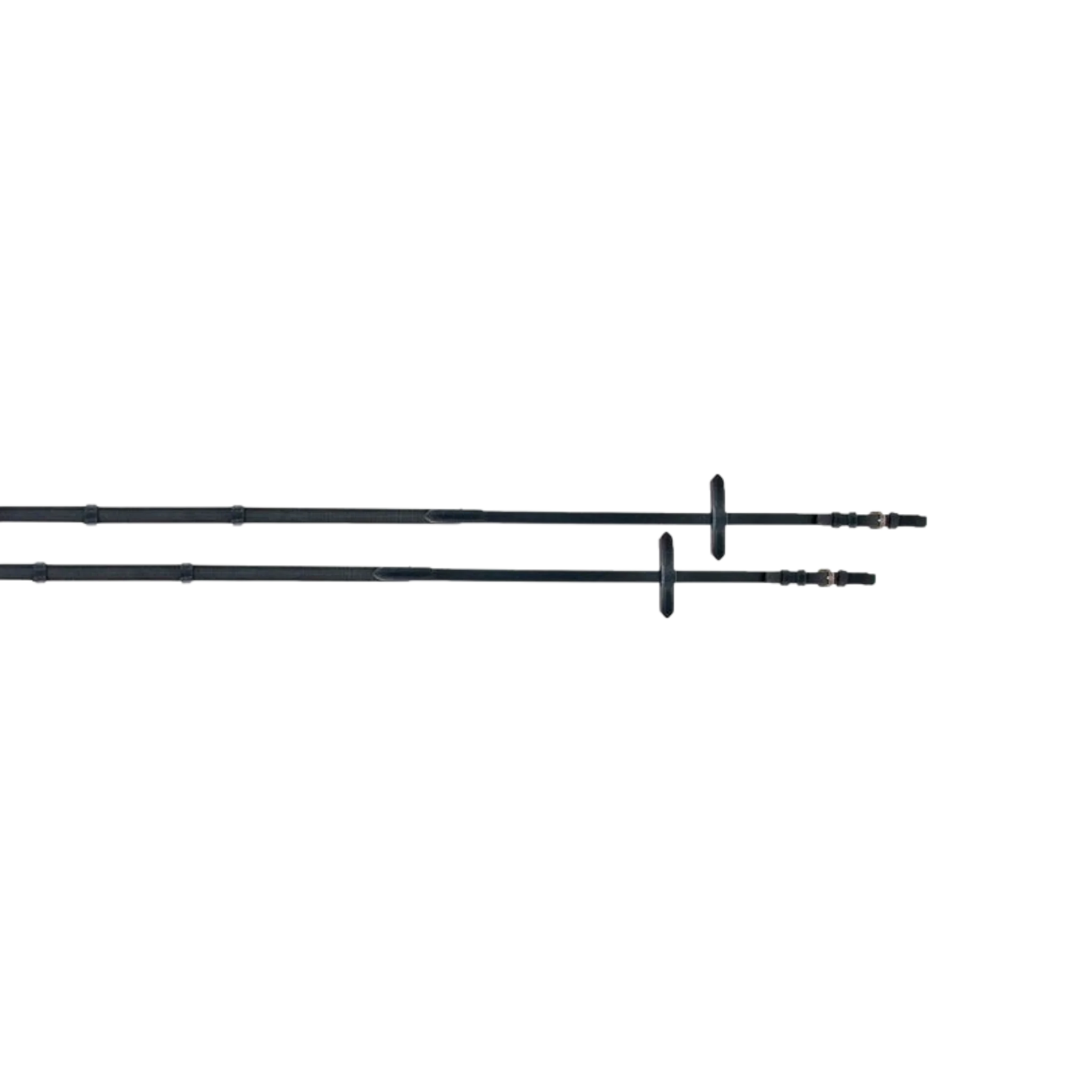 TdeT - Super grip reins with stops black