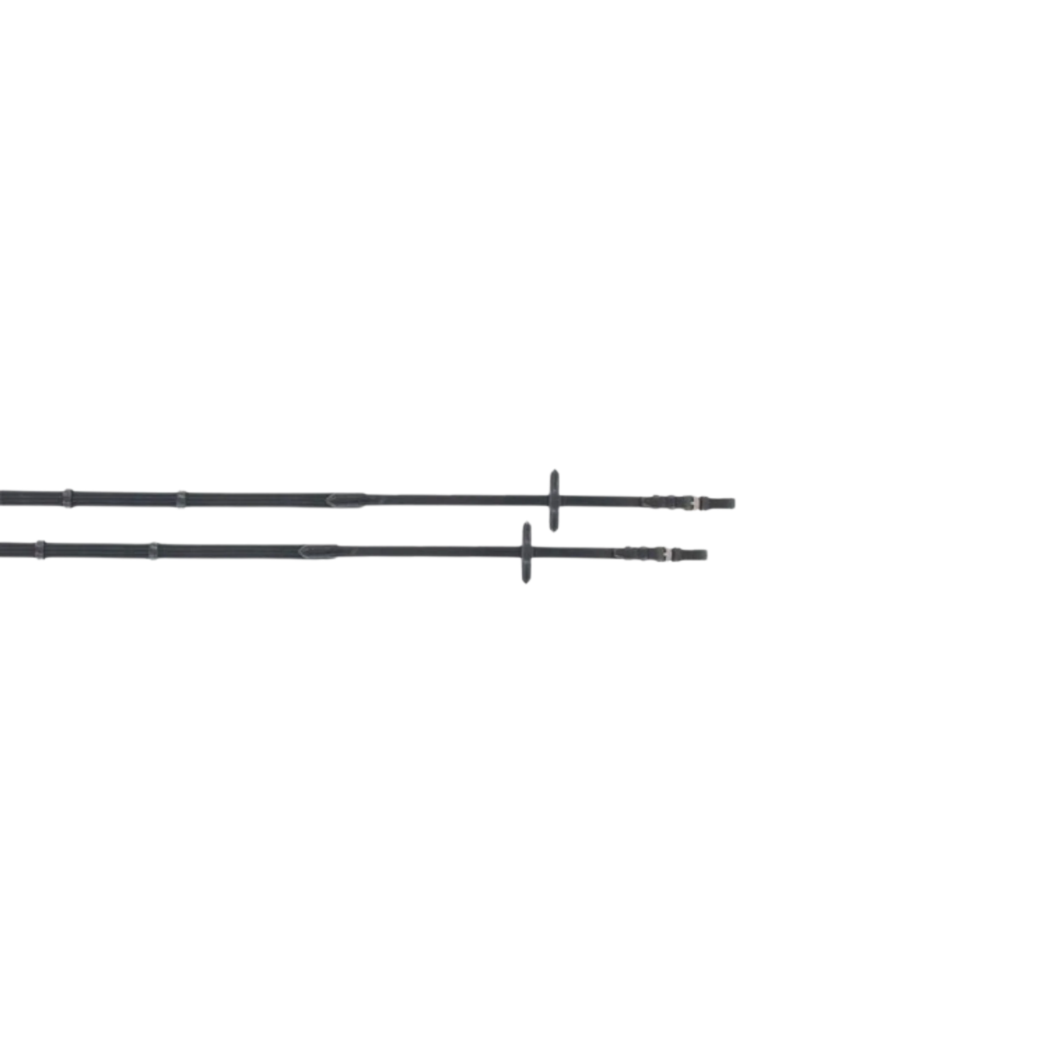 TdeT - Canvas reins with stops black