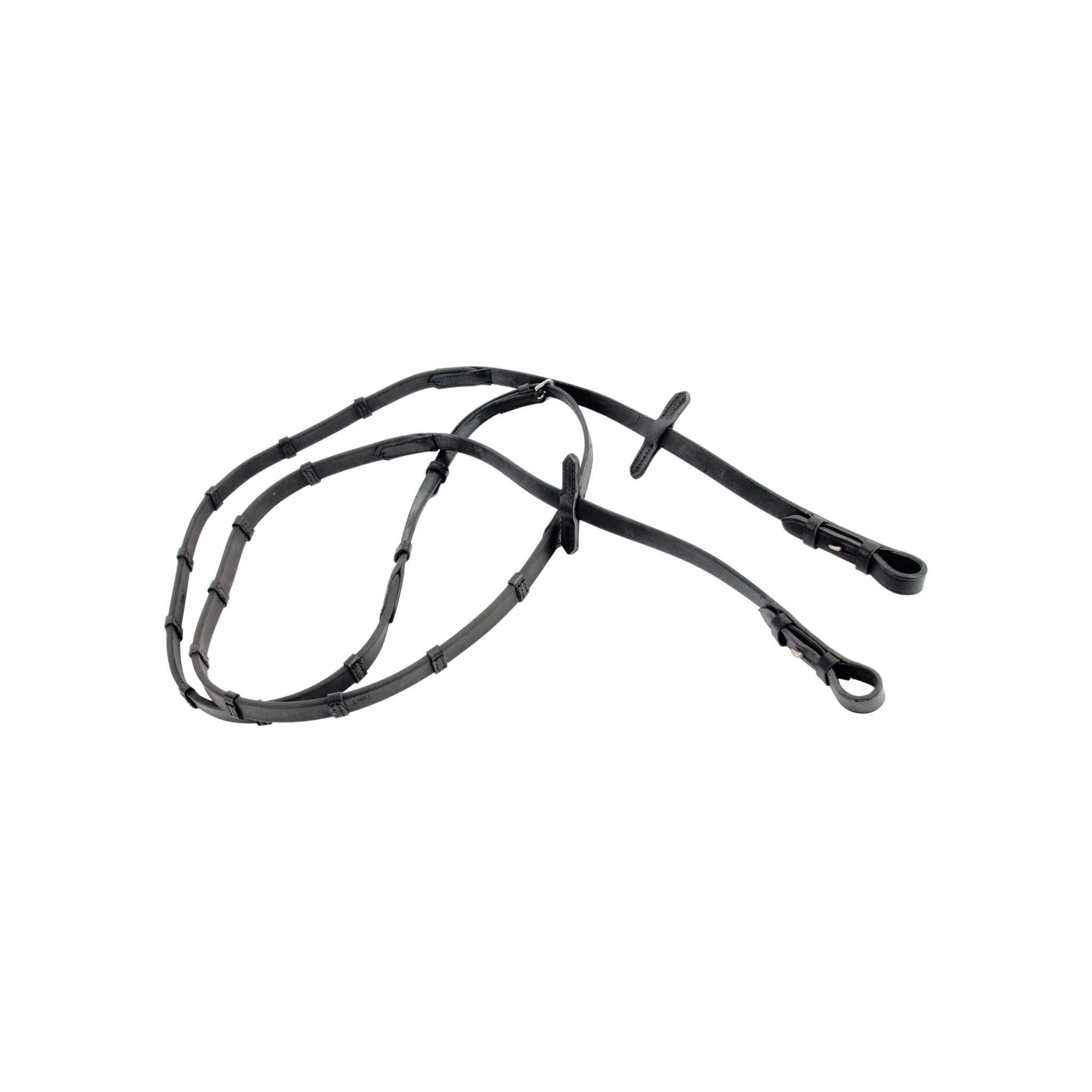 TdeT - Ultra grip reins with stops black