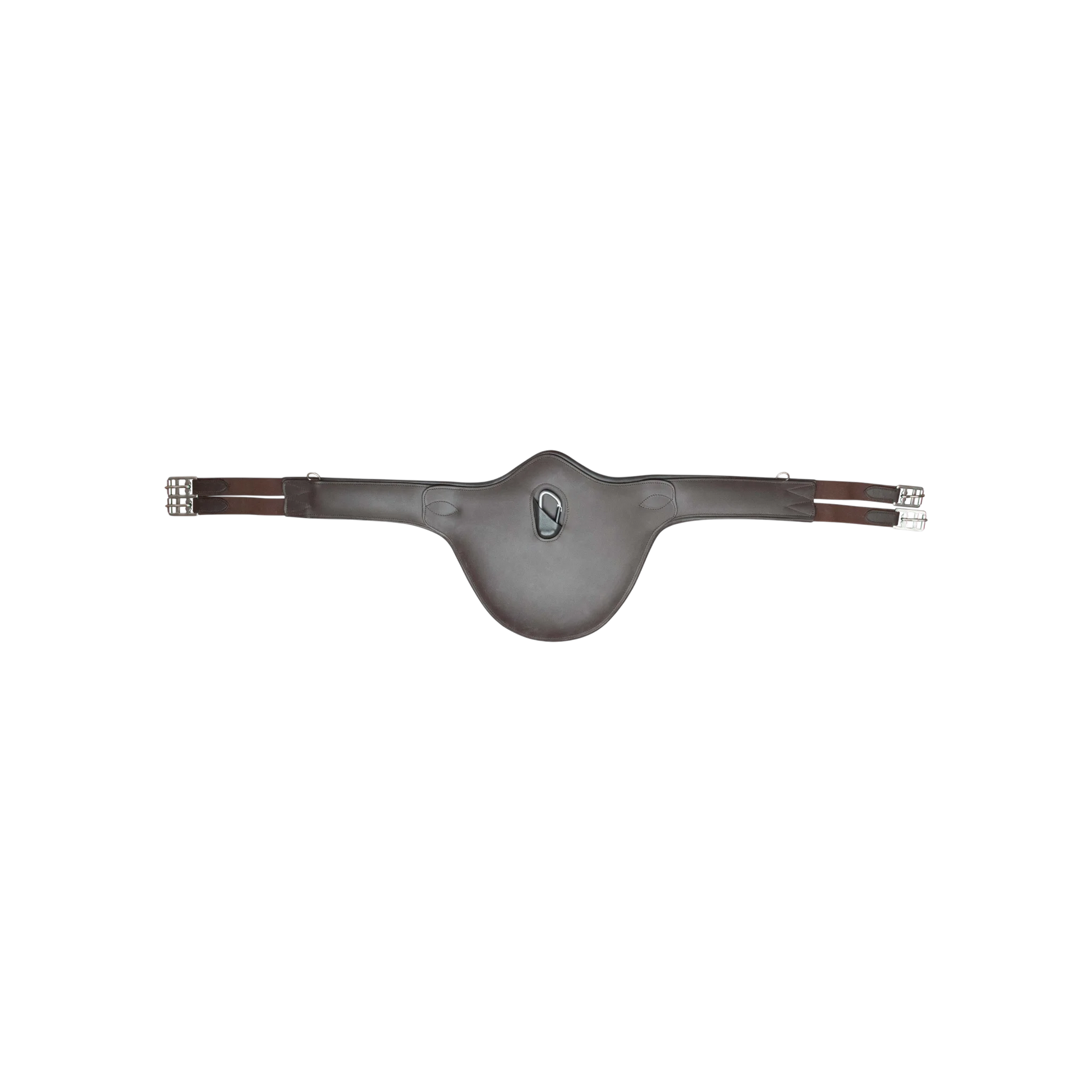 TdeT - First leather belly guard girth brown