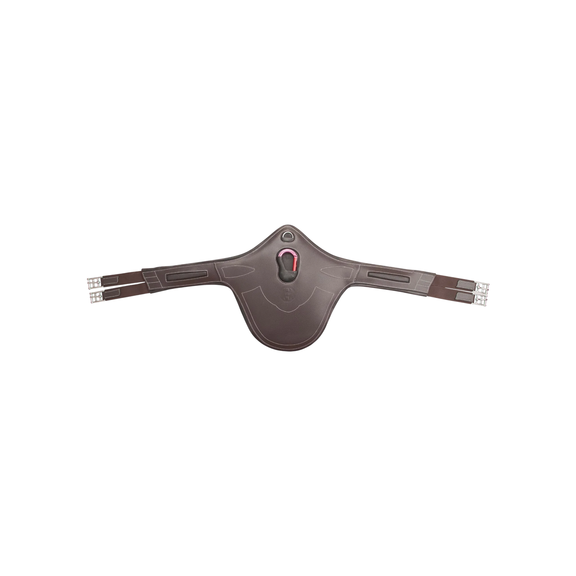 TdeT - Luxe leather belly guard girth brown