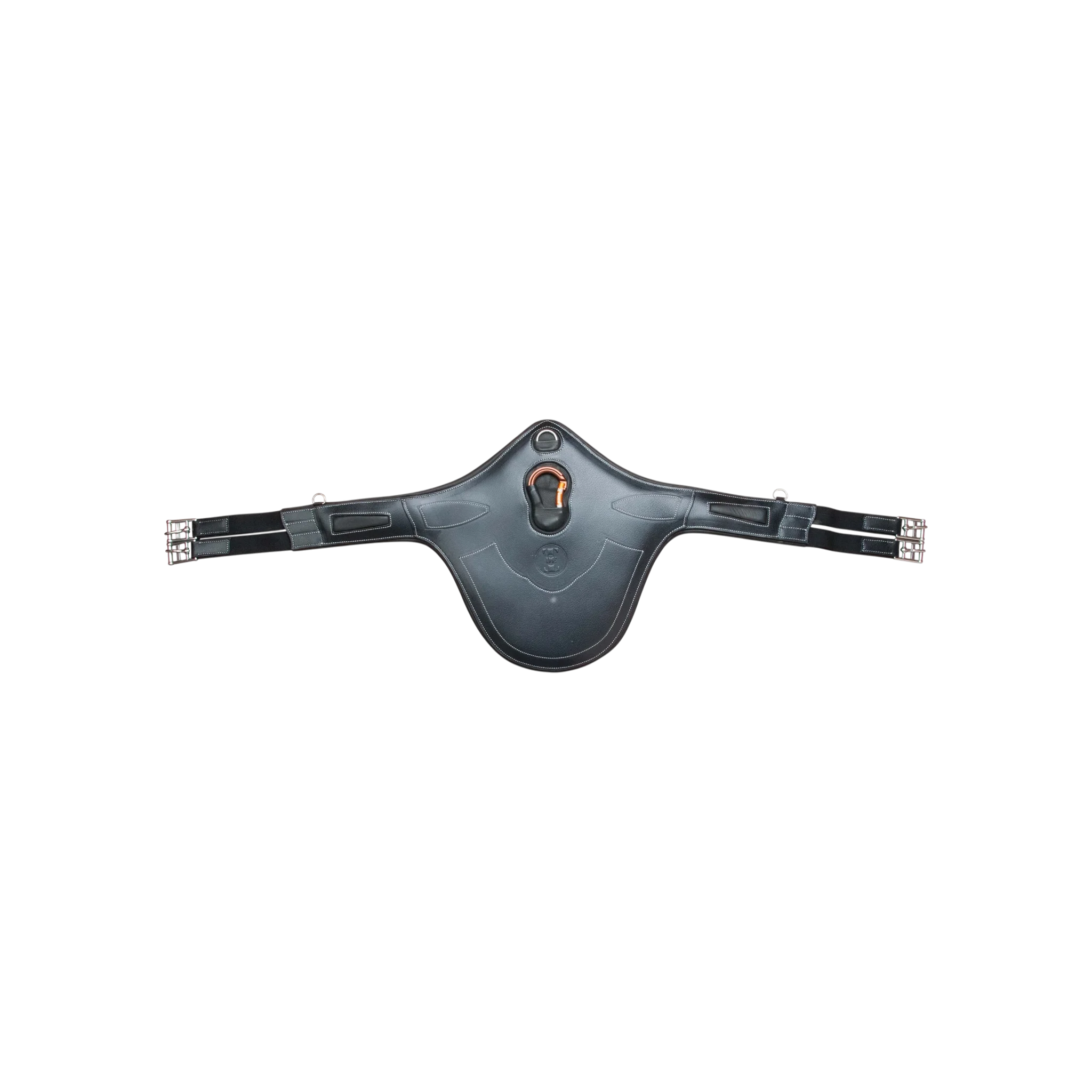 TdeT - Luxe leather belly guard girth black