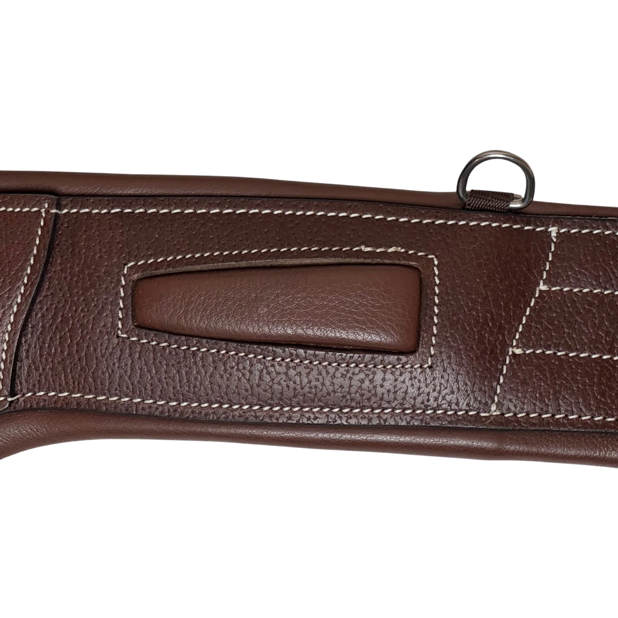 TdeT - Luxe leather belly guard girth tobacco