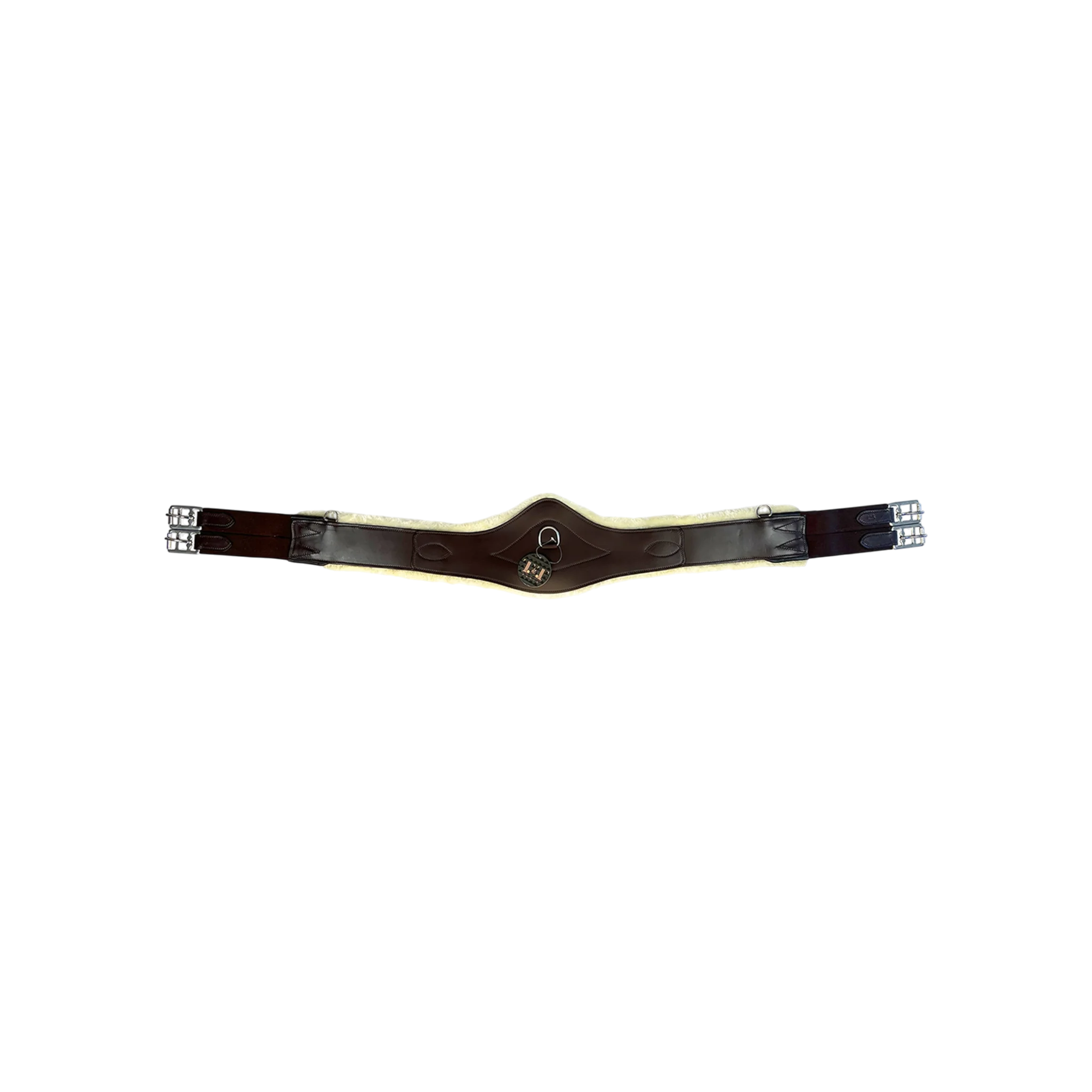TdeT - Sangle cuir anatomique First mouton amovible havane foncé