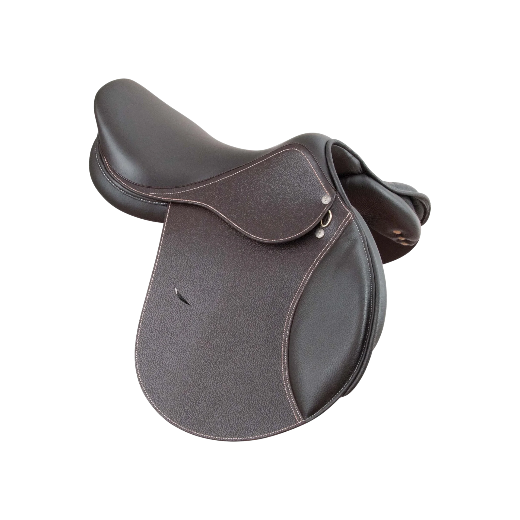 TdeT - Selle mixte Barry cuir chocolat