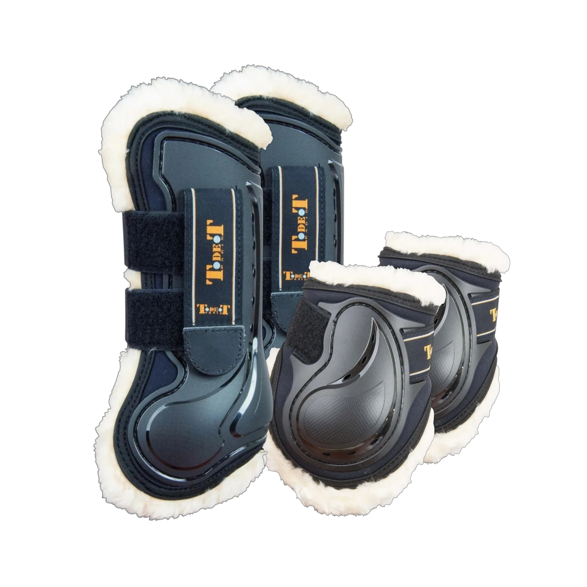 TdeT - Set guêtres et protège-boulets Design mouton noir