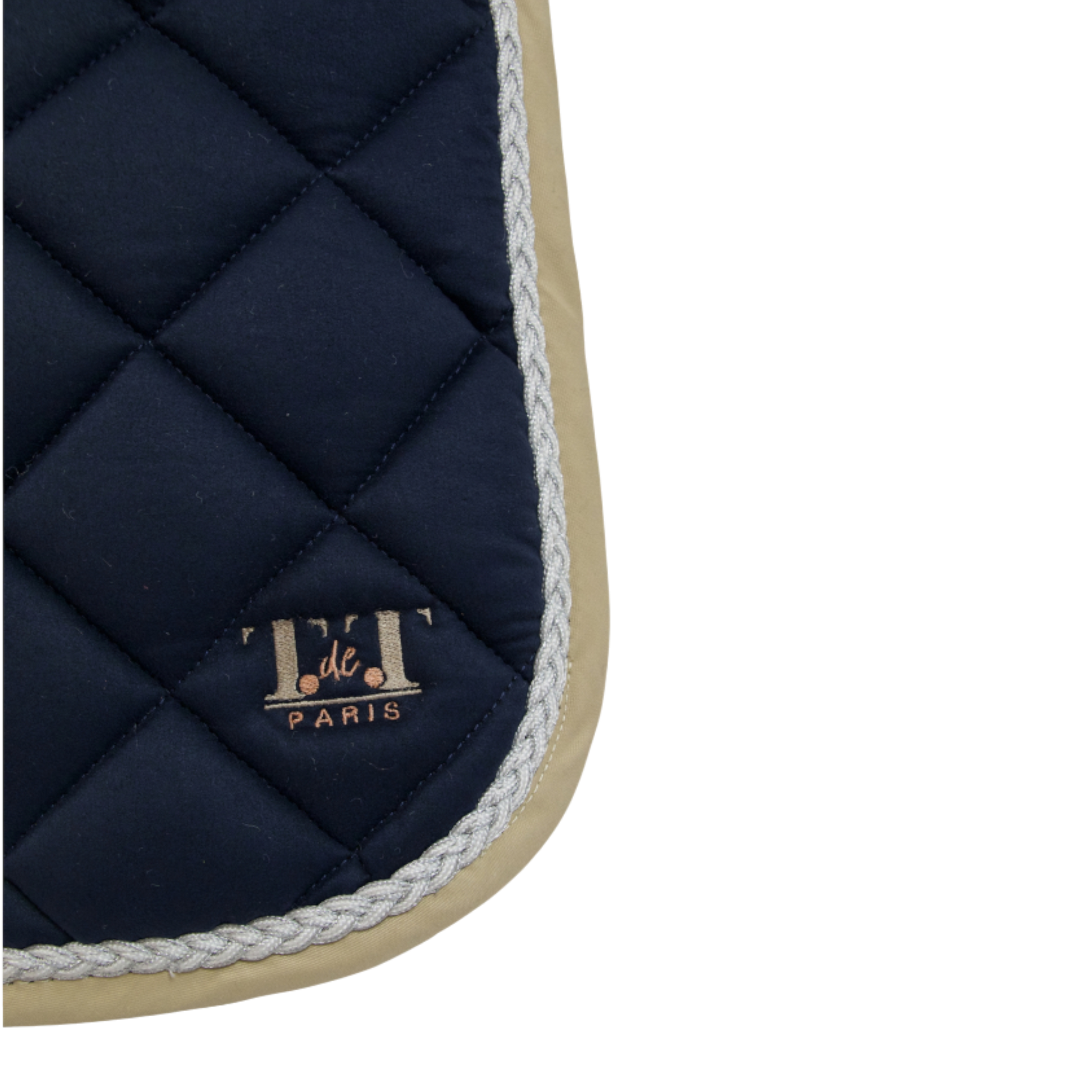 TdeT - Suedin Fontainebleau CSO saddle pad navy/beige
